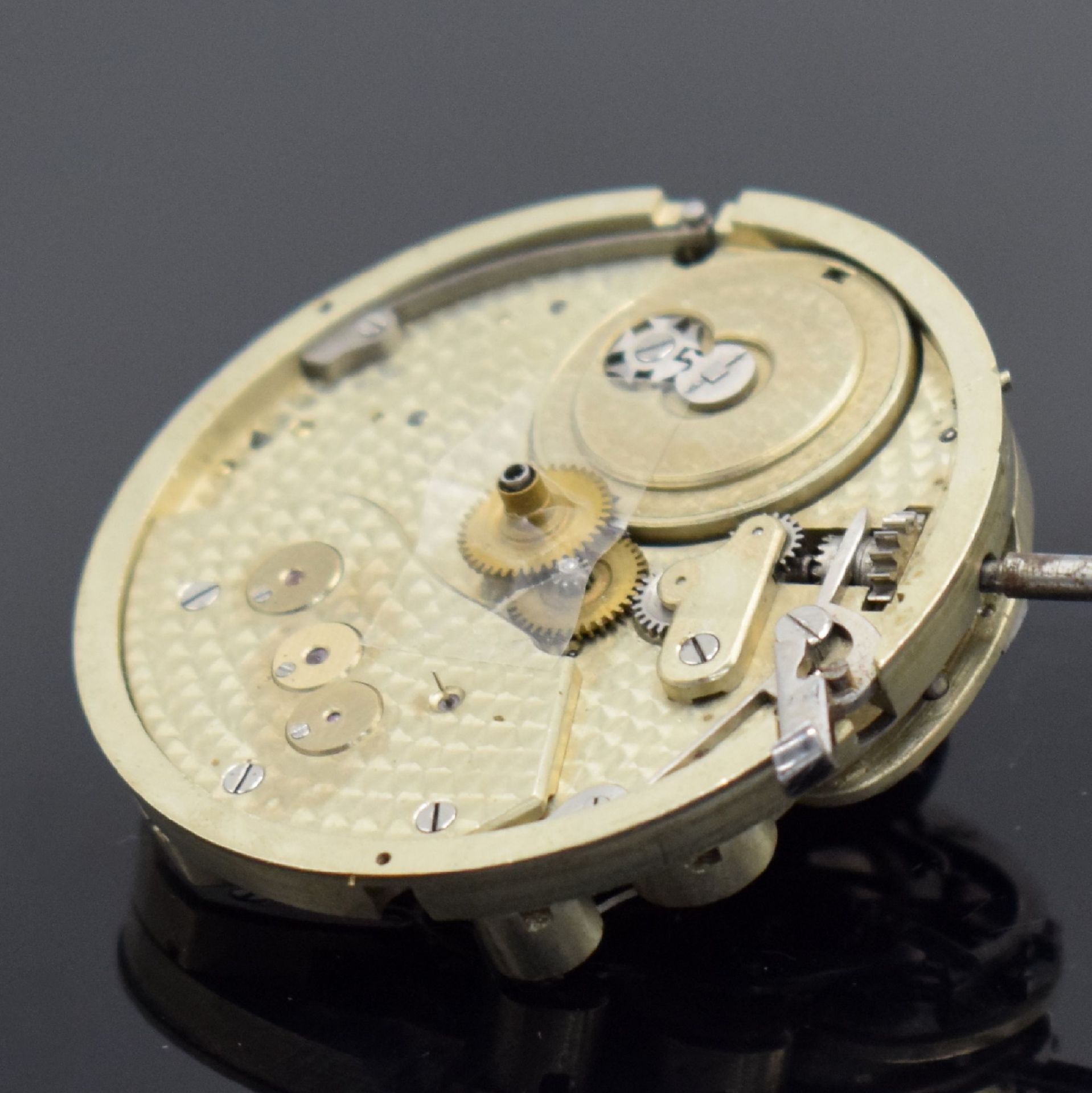 HUGUENIN Leopold Locle Chronograph seltenes Taschenuhrwerk - Image 6 of 8