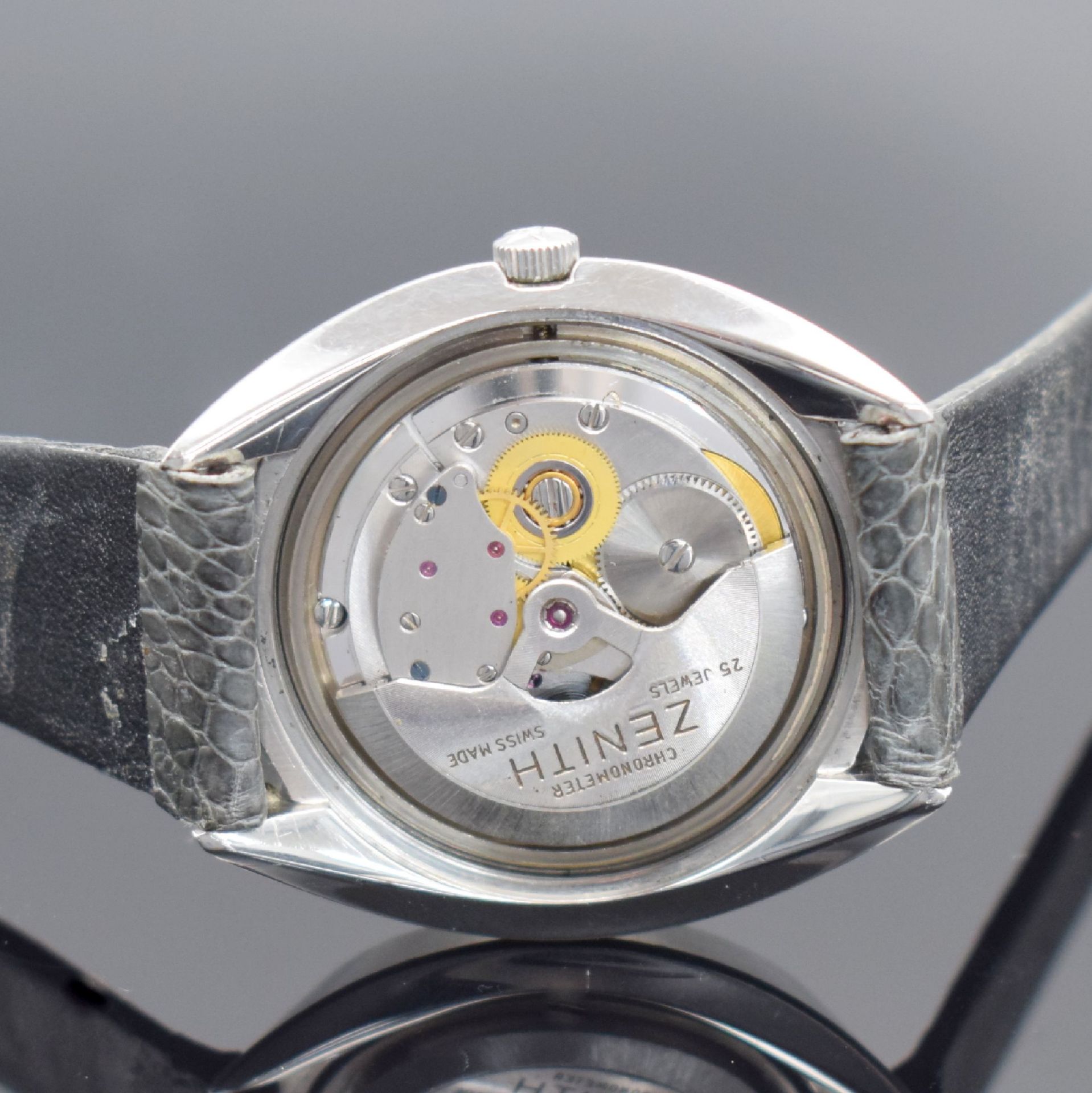 ZENITH Captain Chronometer Herrenarmbanduhr in Stahl, - Image 5 of 8