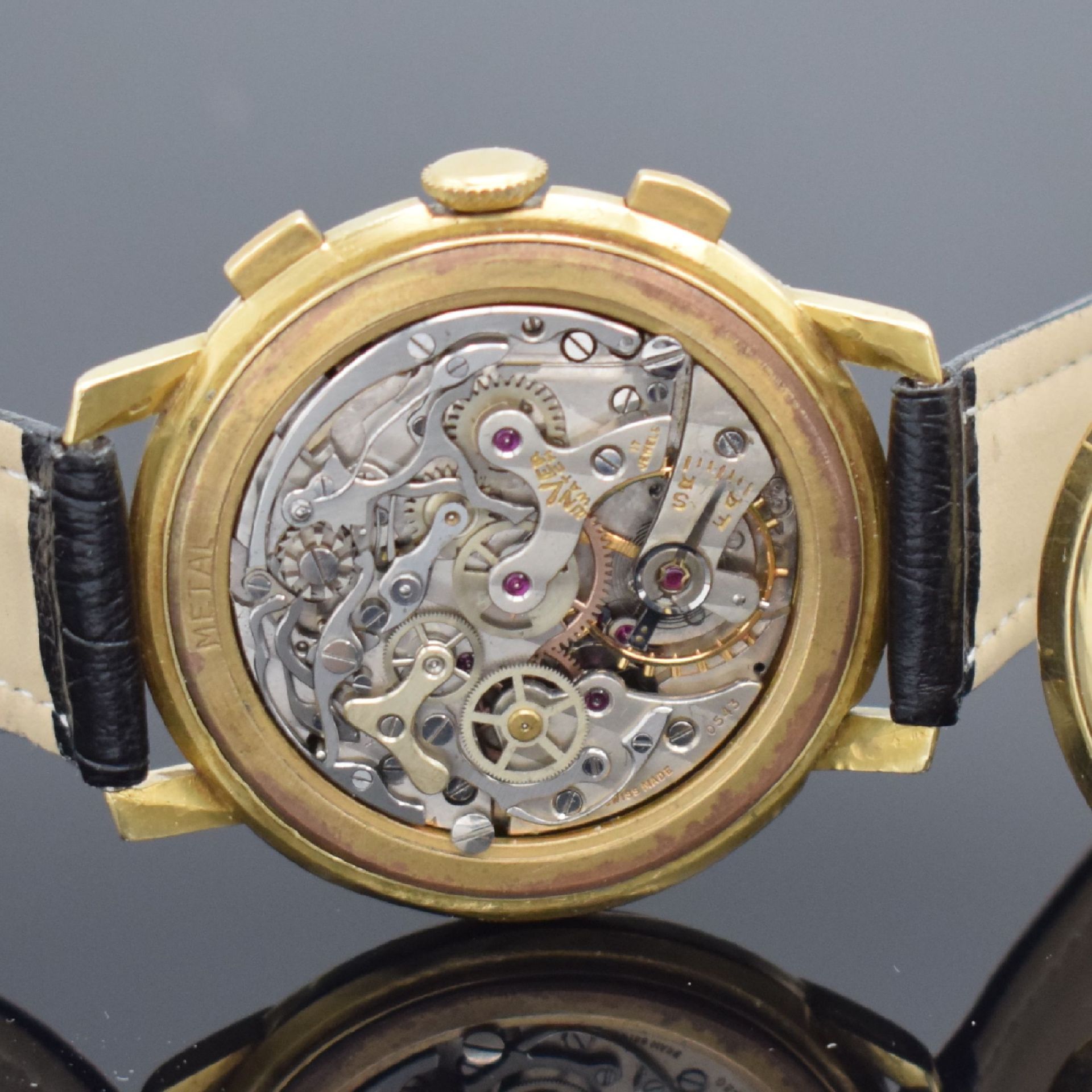 UNVER 'Universal Geneve' große Armbandchronograph in GG - Bild 8 aus 9