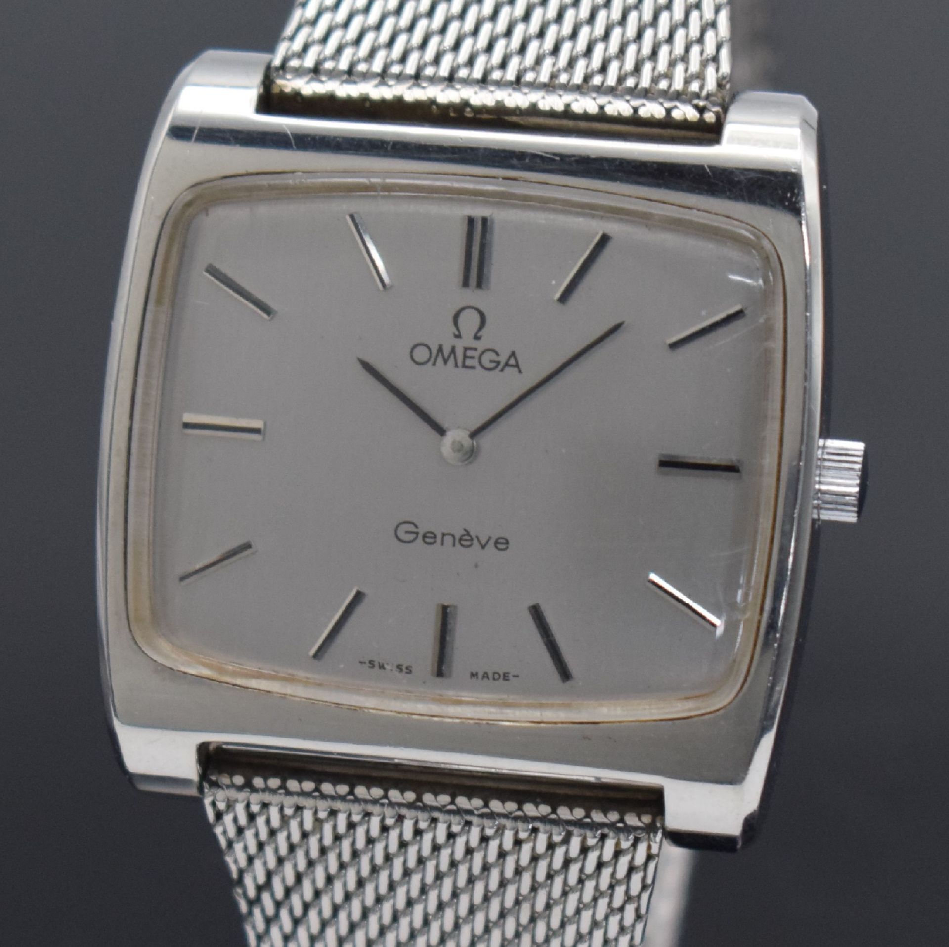 OMEGA Geneve Herrenarmbanduhr Referenz 111.0109 in Stahl, - Image 2 of 7