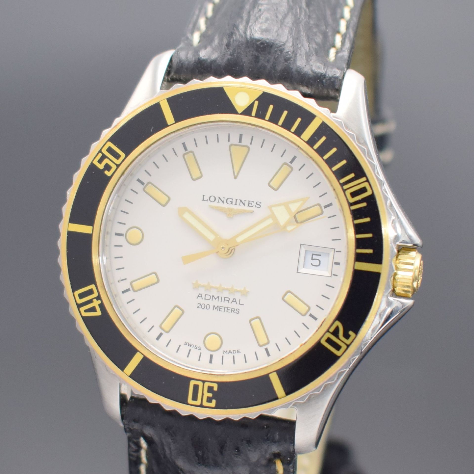 LONGINES Admiral Five Stars Herrenarmbanduhr Referenz - Image 2 of 6