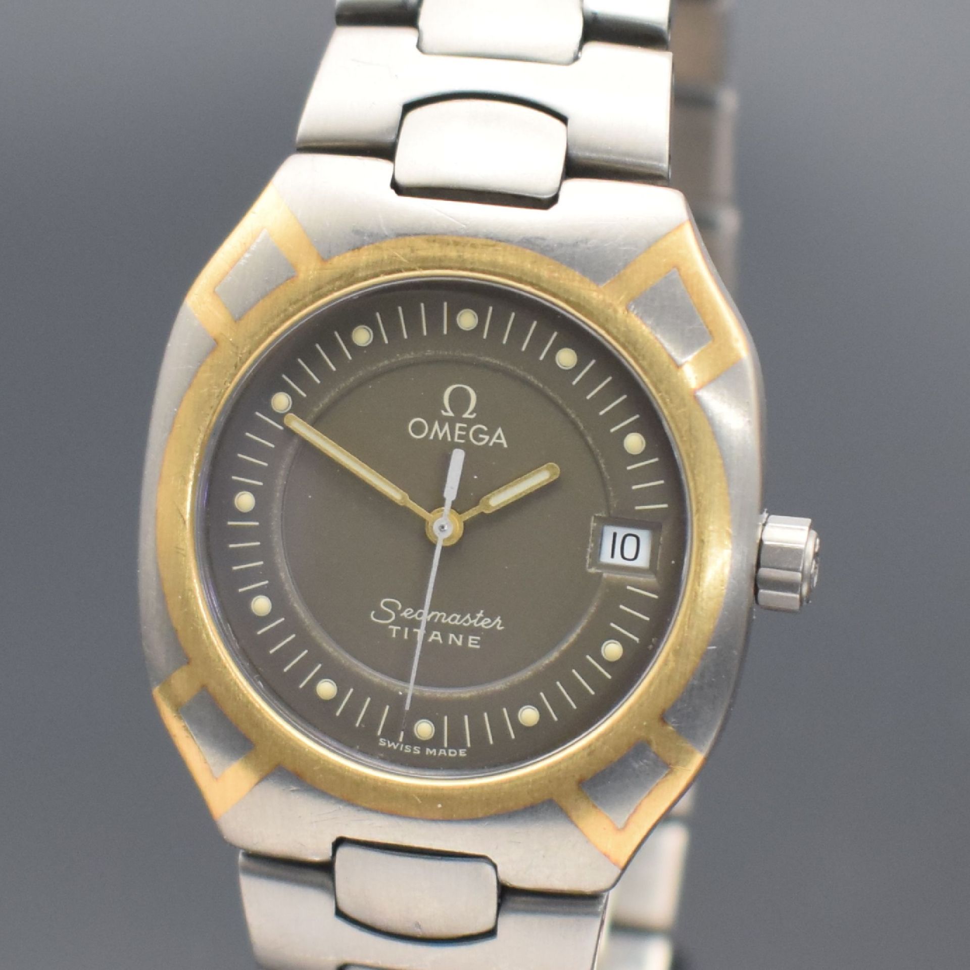 OMEGA Seamaster Polaris Herrenarmbanduhr in Titan/Gold - Image 2 of 5