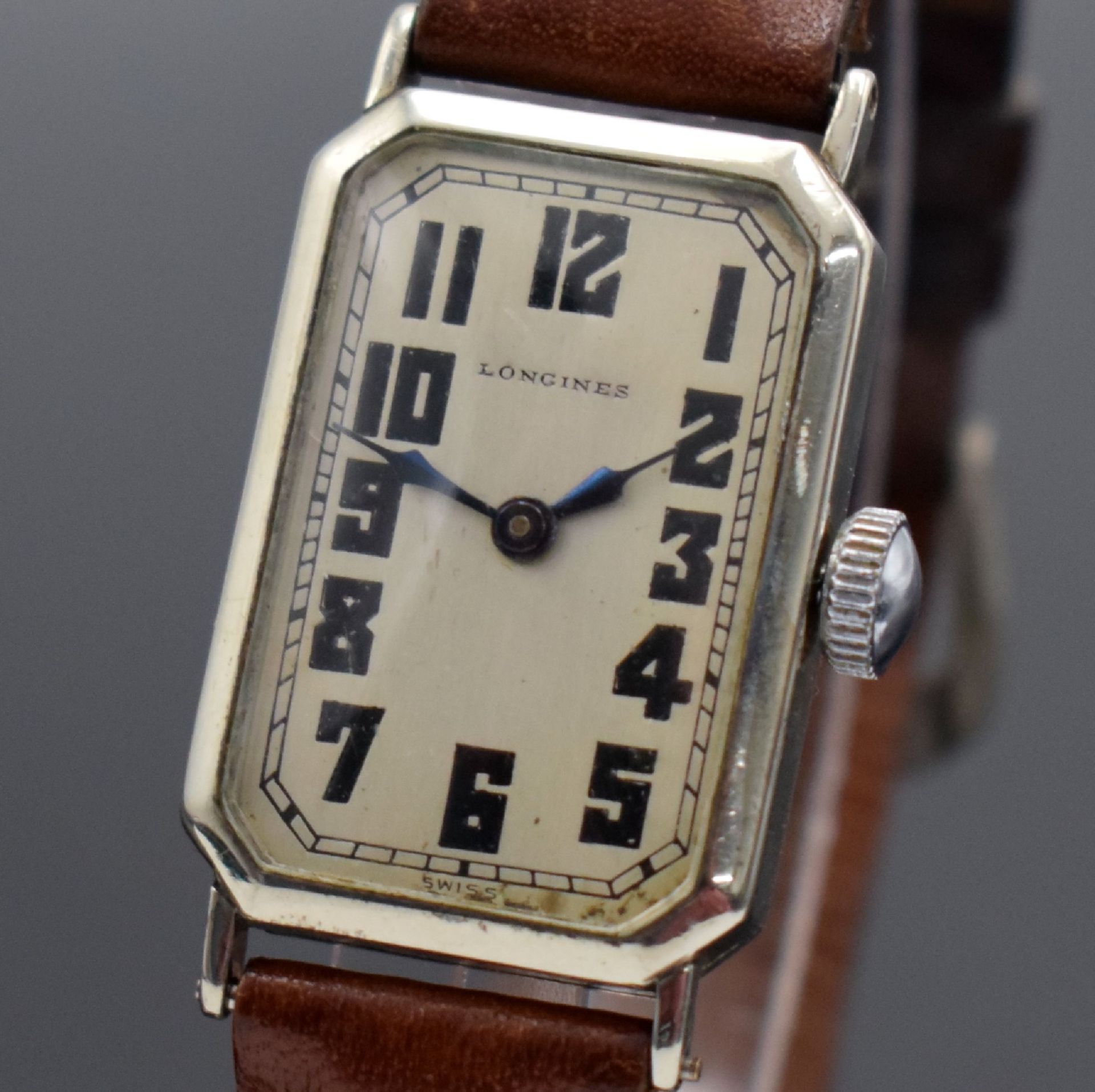 LONGINES rechteckige Armbanduhr in 14k Gold- filled, - Image 2 of 7