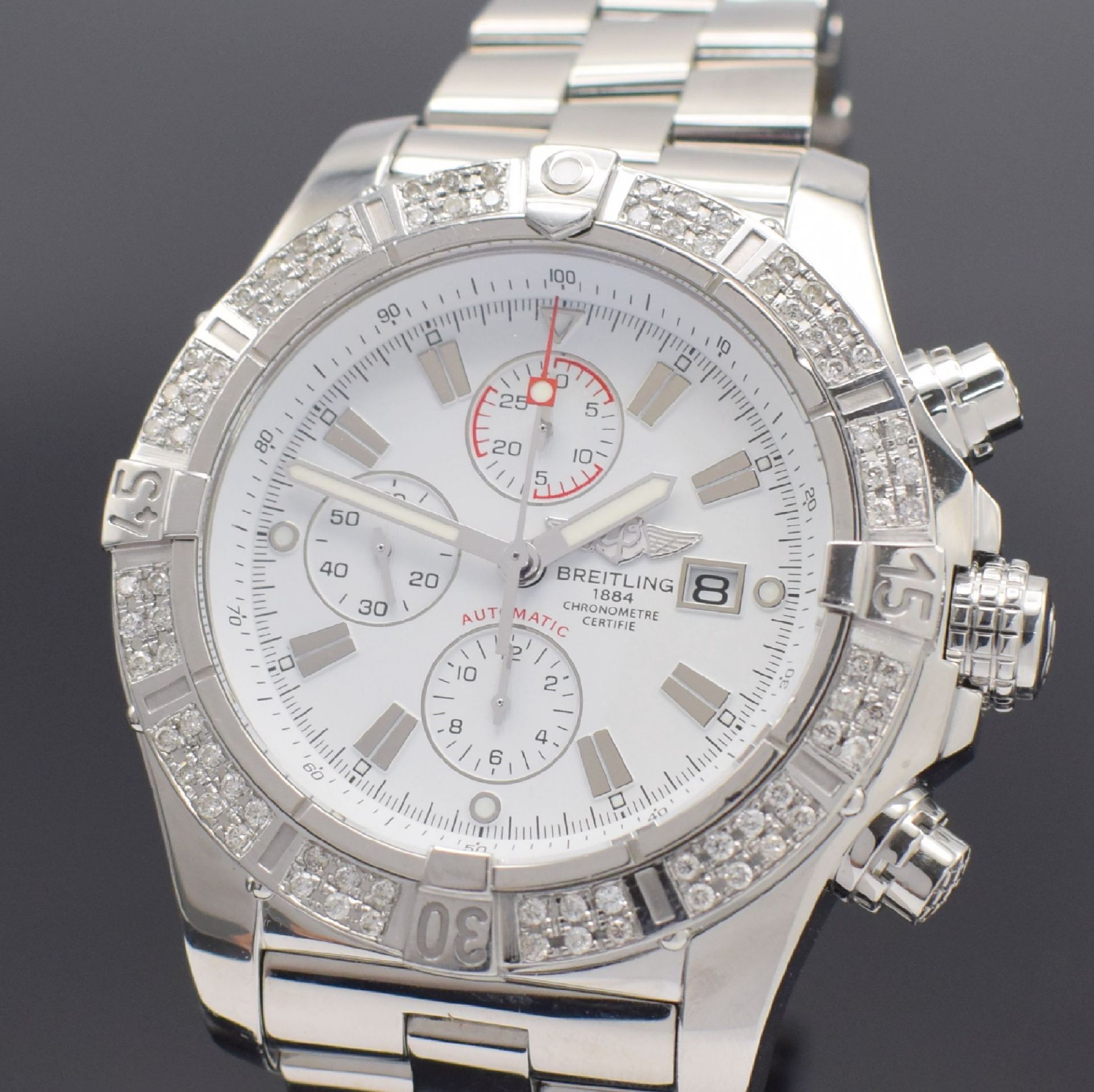 BREITLING Armbandchronometer mit Chronograph Super Avenger - Bild 2 aus 6