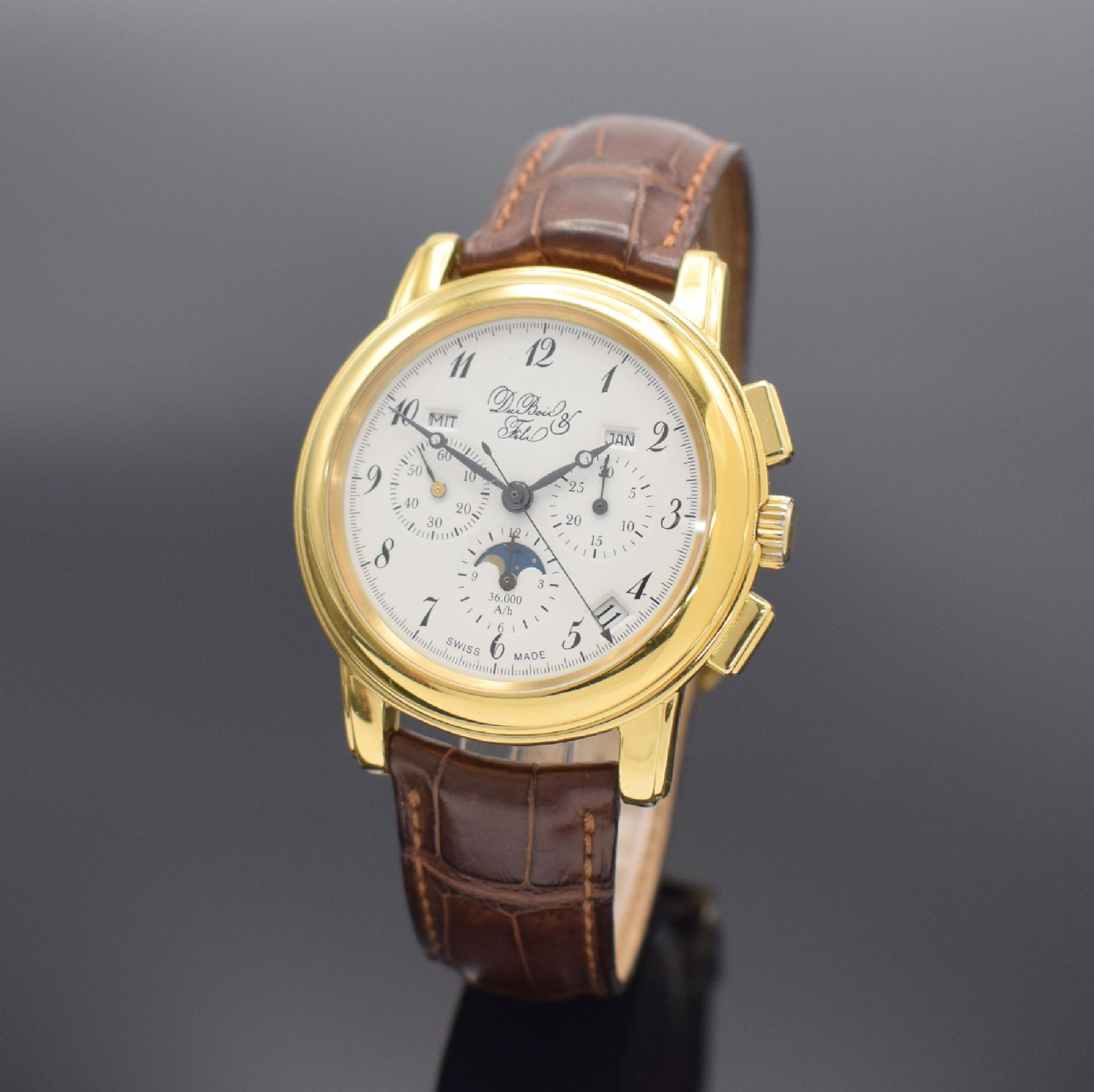 DUBOIS & FILS limitierte Herrenarmbanduhr mit Chronograph