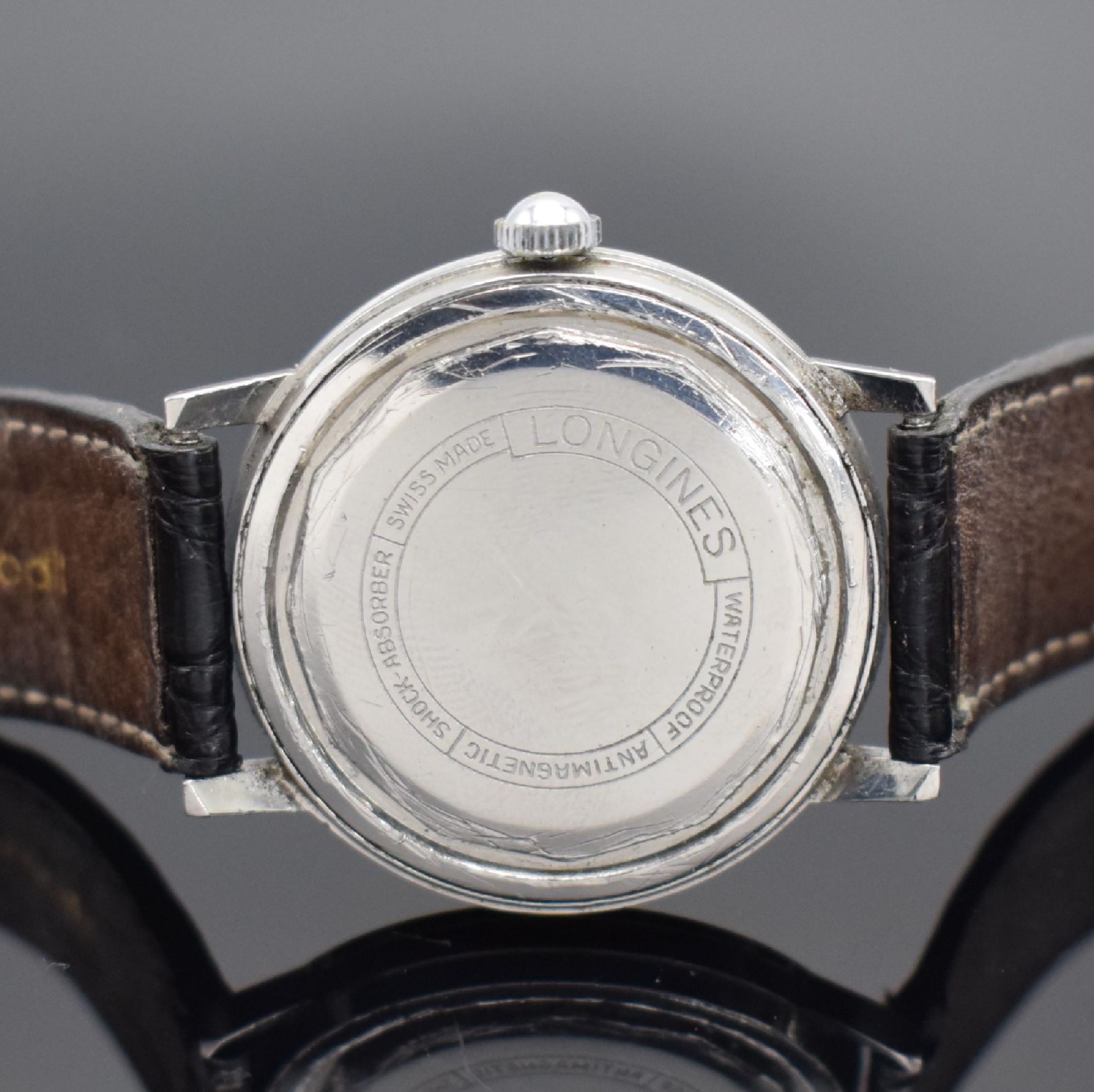 2 LONGINES Herrenarmbanduhren in Stahl, Schweiz, - Image 8 of 10