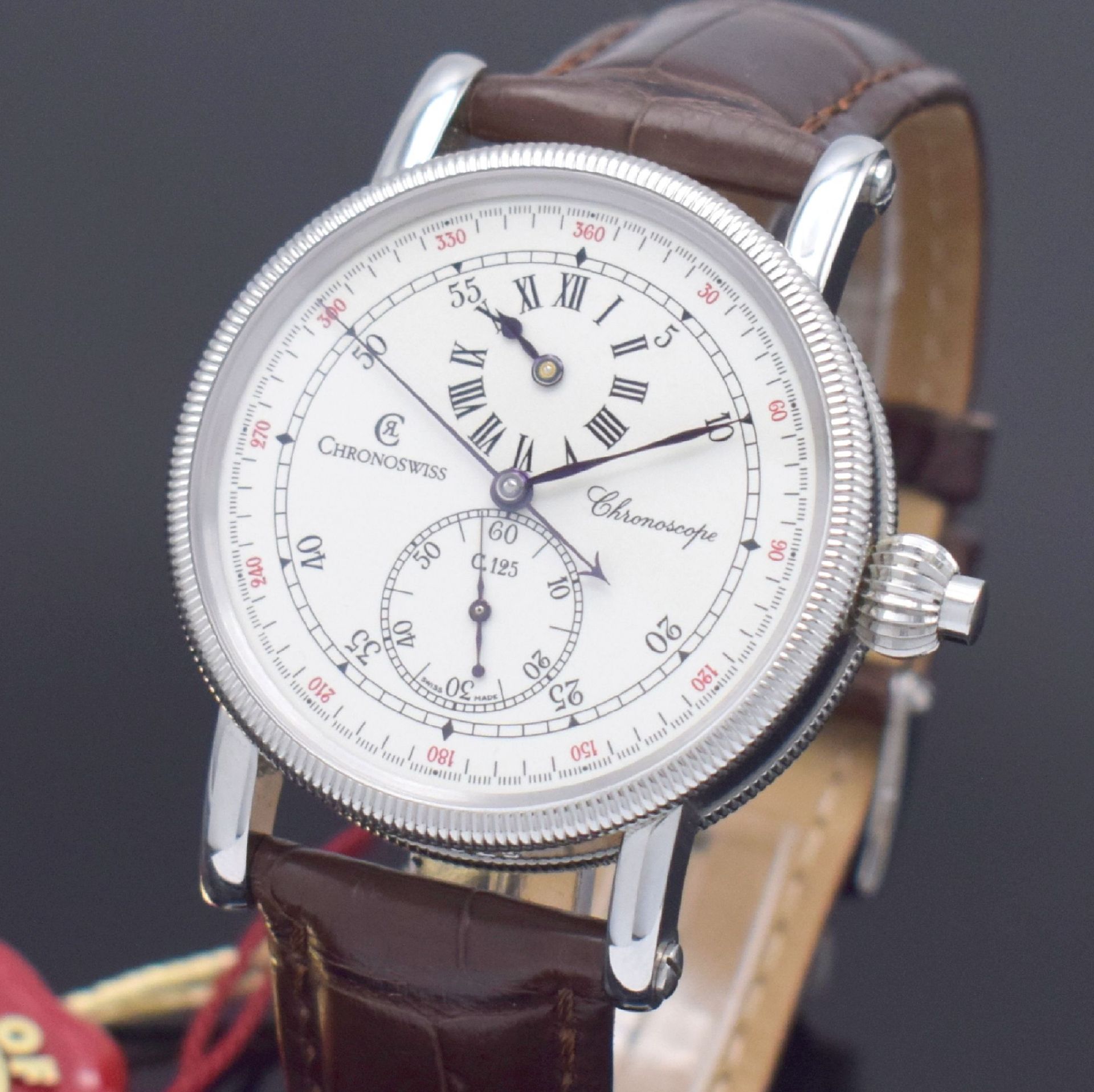 CHRONOSWISS Chronoscope Herrenarmbanduhr mit Chronograph - Image 4 of 7