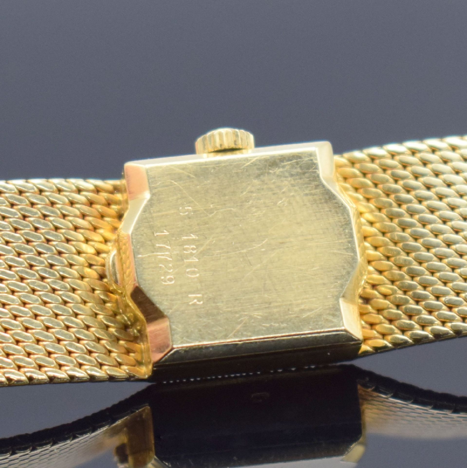 MILUS Damenarmbanduhr in GG 750/000,  Schweiz um 1960, - Bild 6 aus 6