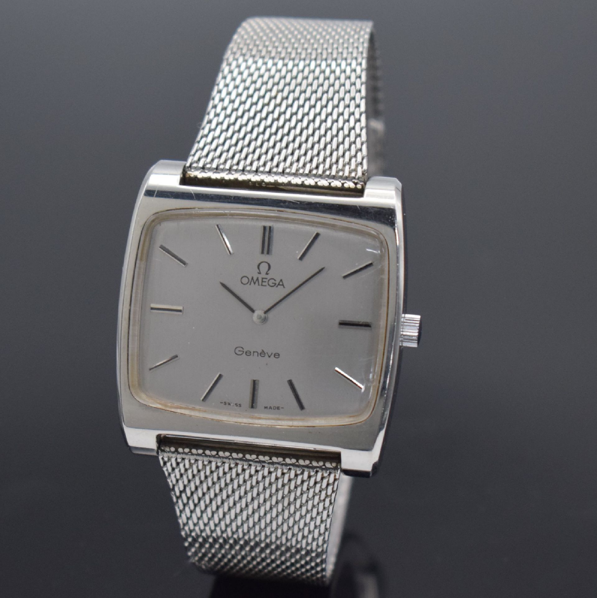 OMEGA Geneve Herrenarmbanduhr Referenz 111.0109 in Stahl,