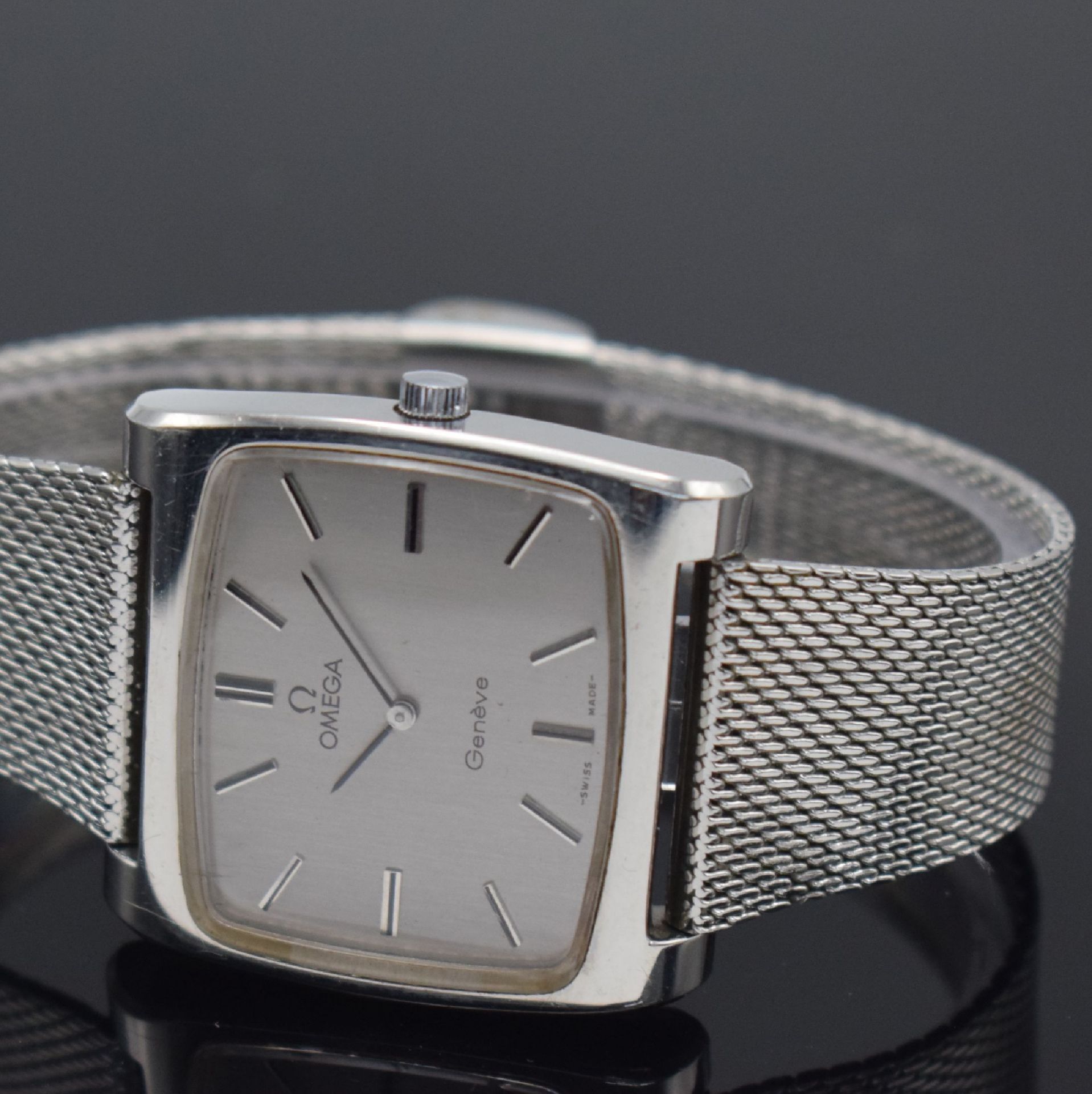 OMEGA Geneve Herrenarmbanduhr Referenz 111.0109 in Stahl, - Image 3 of 7