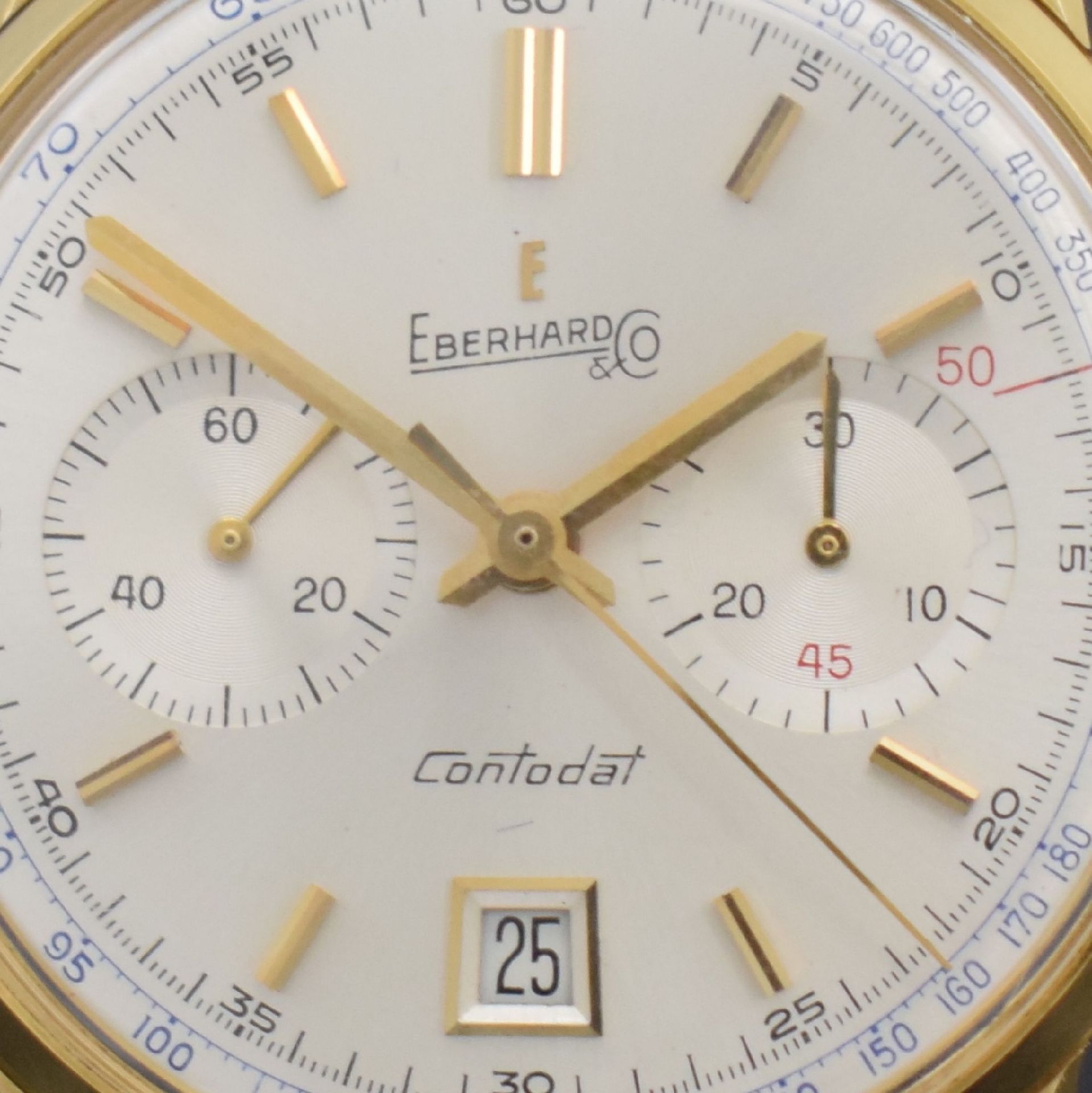 EBERHARD & CO. Contodat Armbandchronograph mitSchaltrad in - Bild 3 aus 11