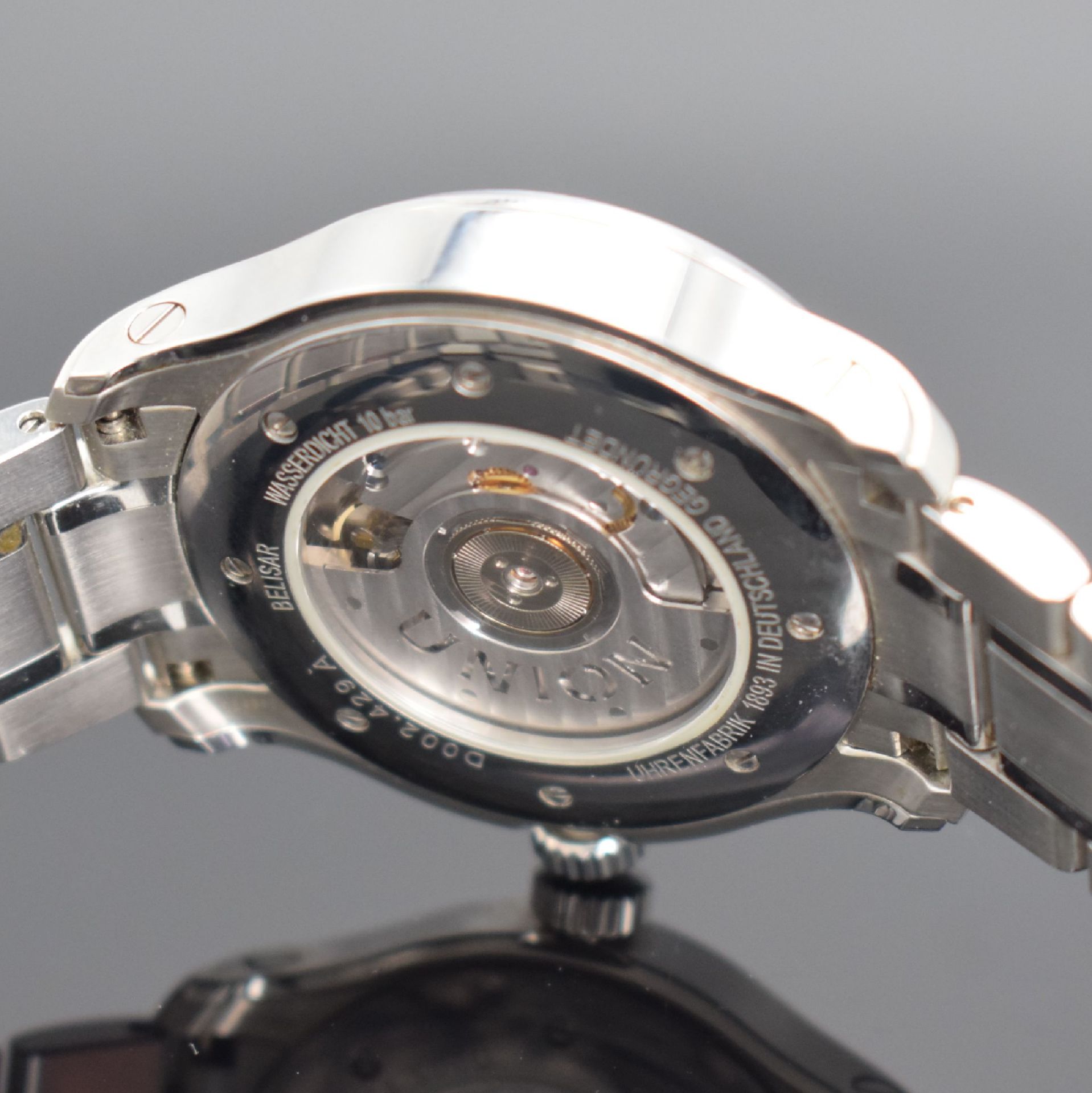 UNION GLASHÜTTE/SA Belisar GMT Herrenarmbanduhr in Stahl - Image 6 of 6