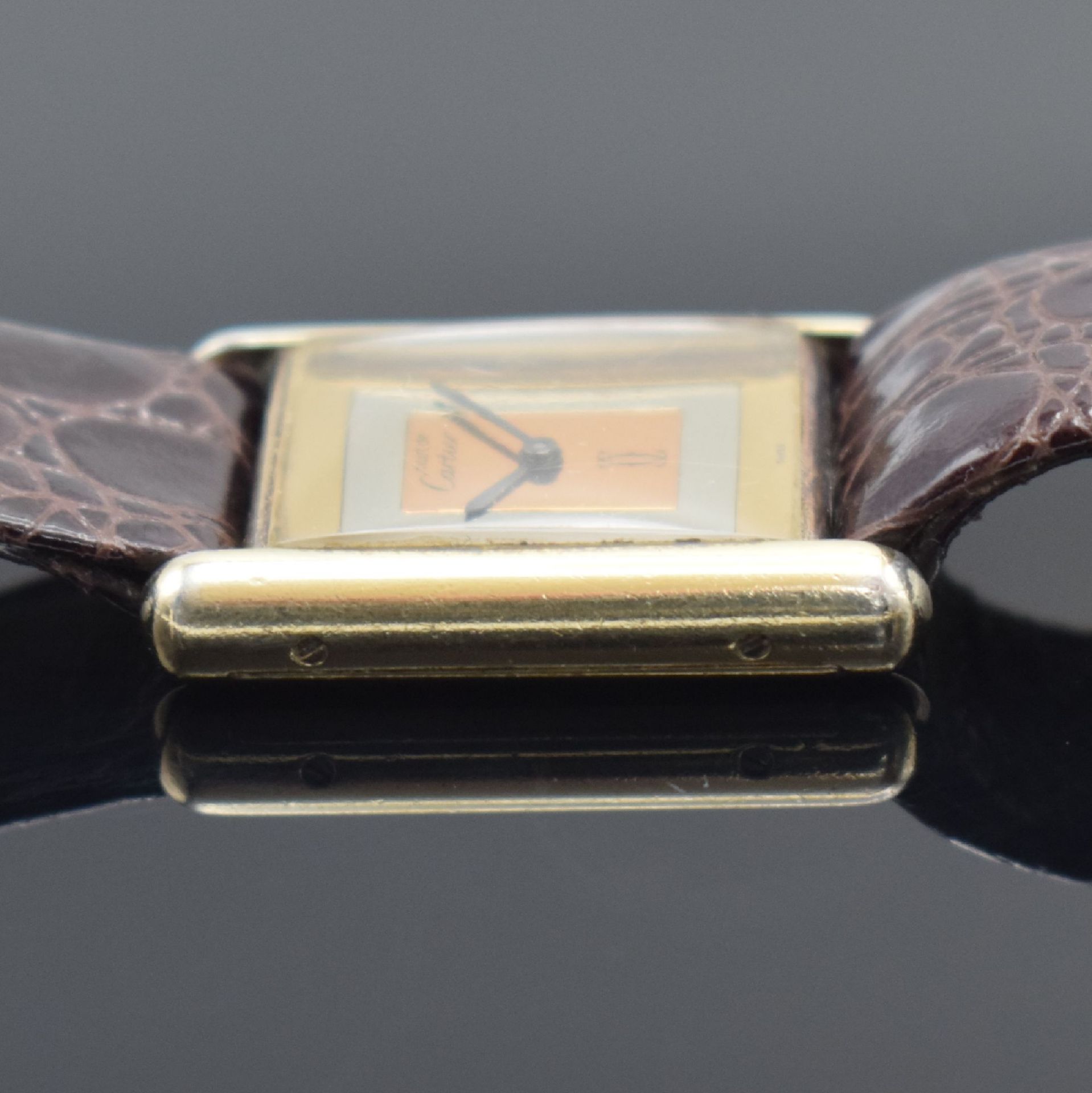 CARTIER Damenarmbanduhr Modellserie Tank,  Handaufzug, - Bild 5 aus 5