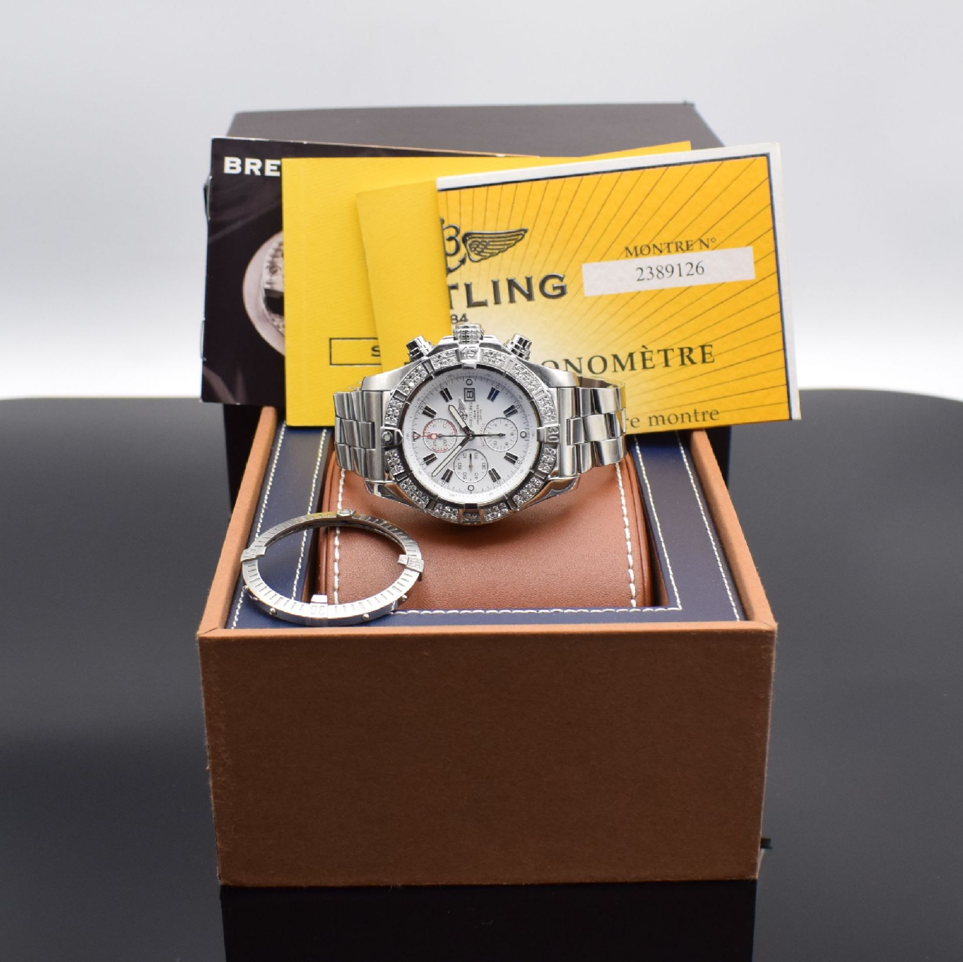 BREITLING Armbandchronometer mit Chronograph Super Avenger - Bild 6 aus 6
