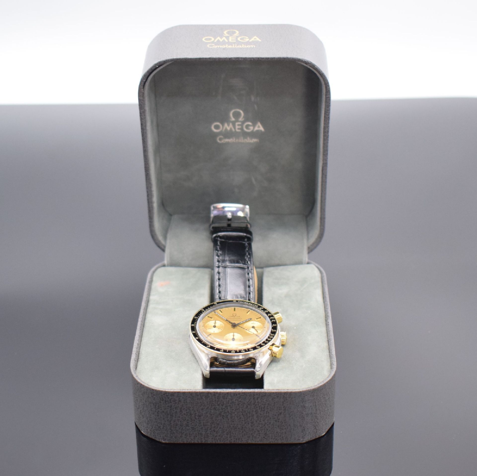 OMEGA Speedmaster Herrenchronograph in Stahl/Gold Referenz - Image 8 of 8