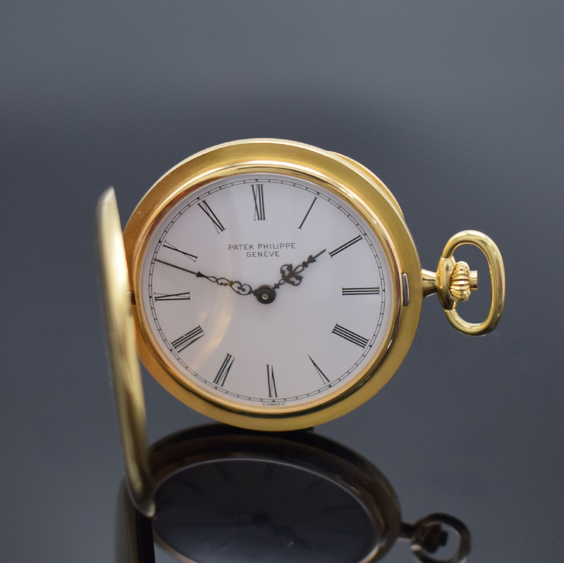 PATEK PHILIPPE Savonette Herrentaschenuhr in GG 750/000