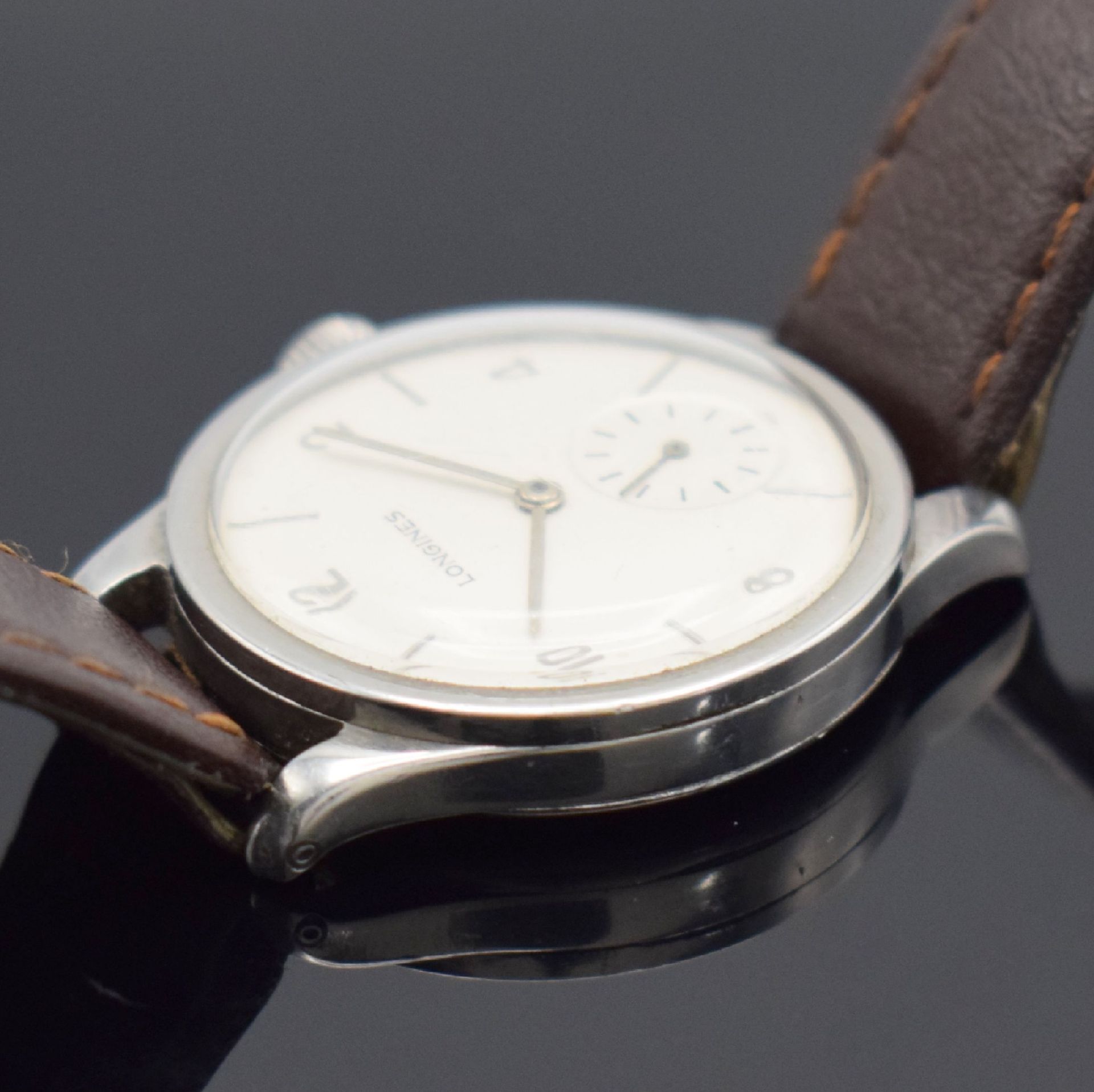 2 LONGINES Herrenarmbanduhren in Stahl, Schweiz, - Image 3 of 10