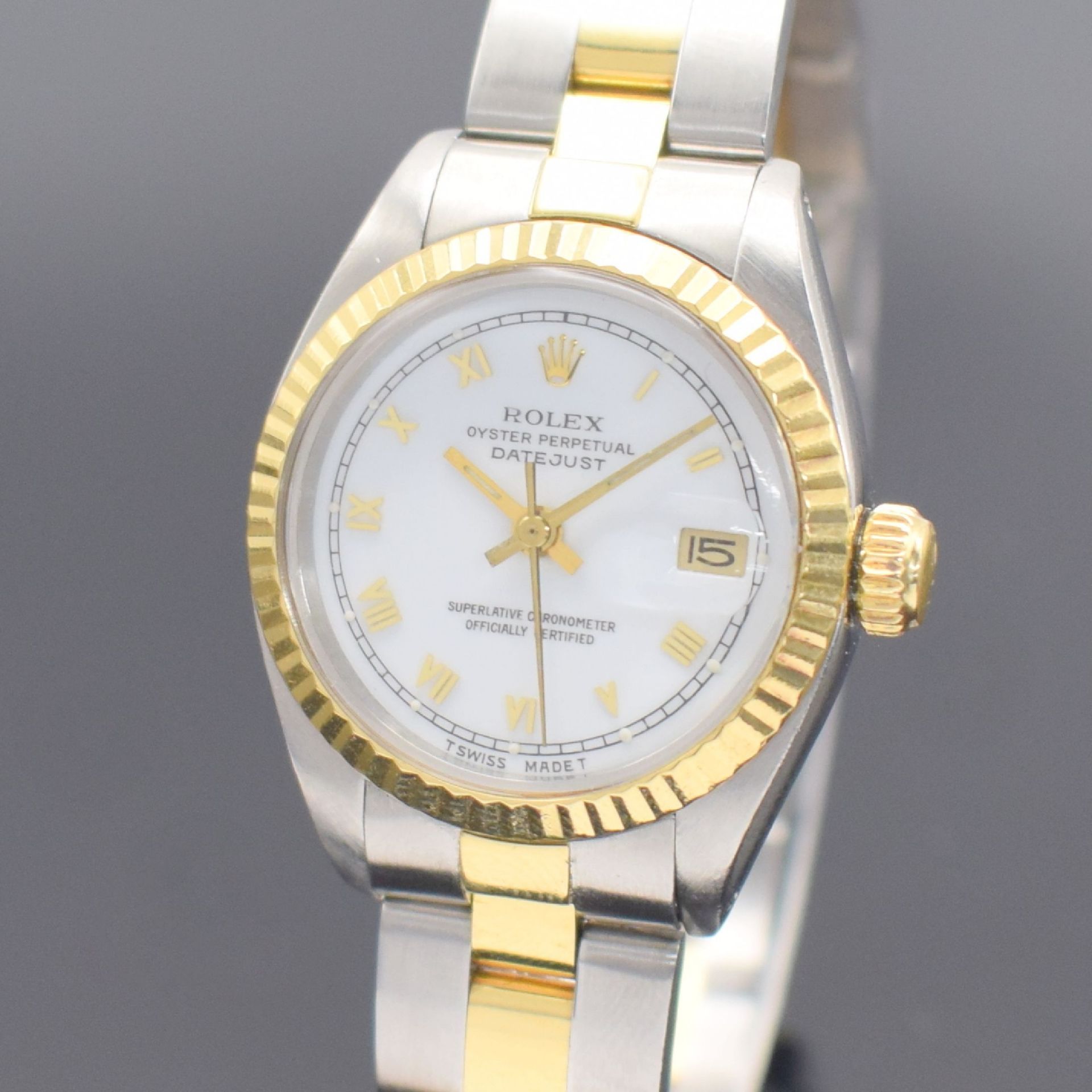 ROLEX Oyster Perpetual Datejust Damenarmbanduhr in - Bild 2 aus 6