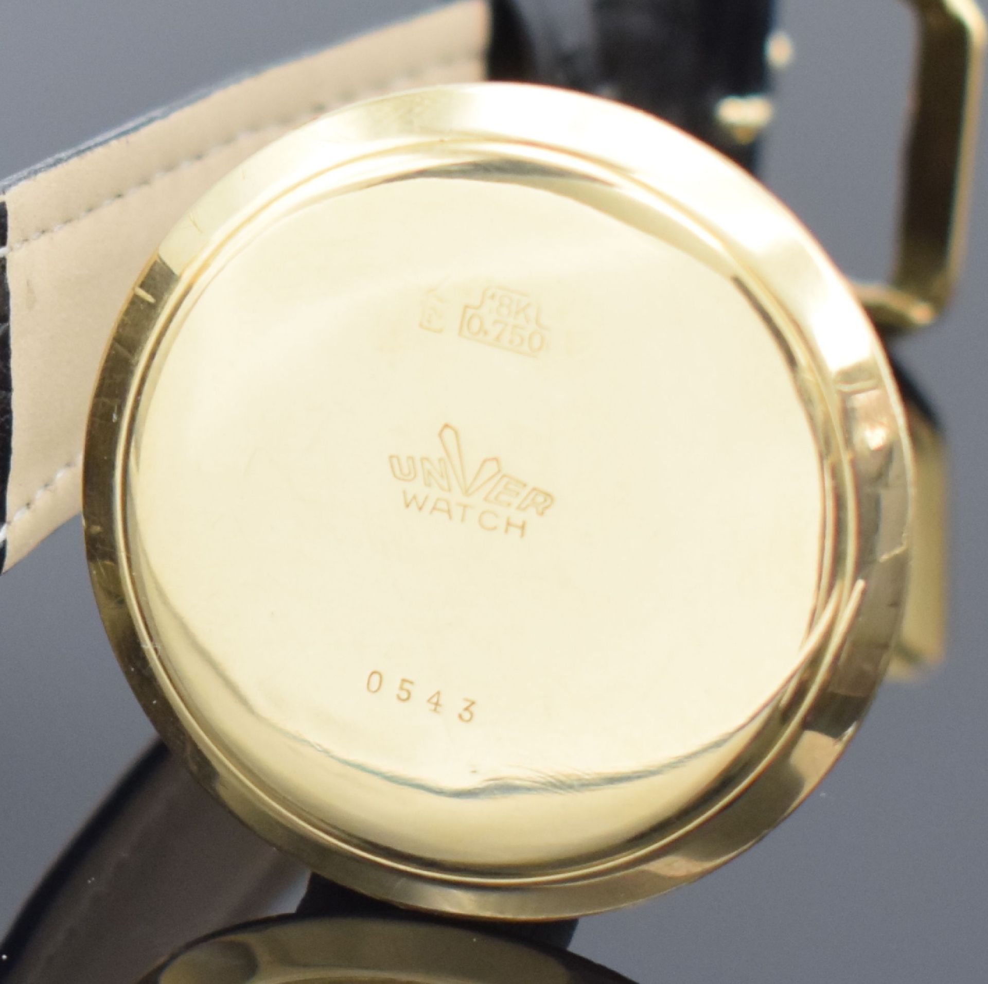 UNVER 'Universal Geneve' große Armbandchronograph in GG - Bild 9 aus 9