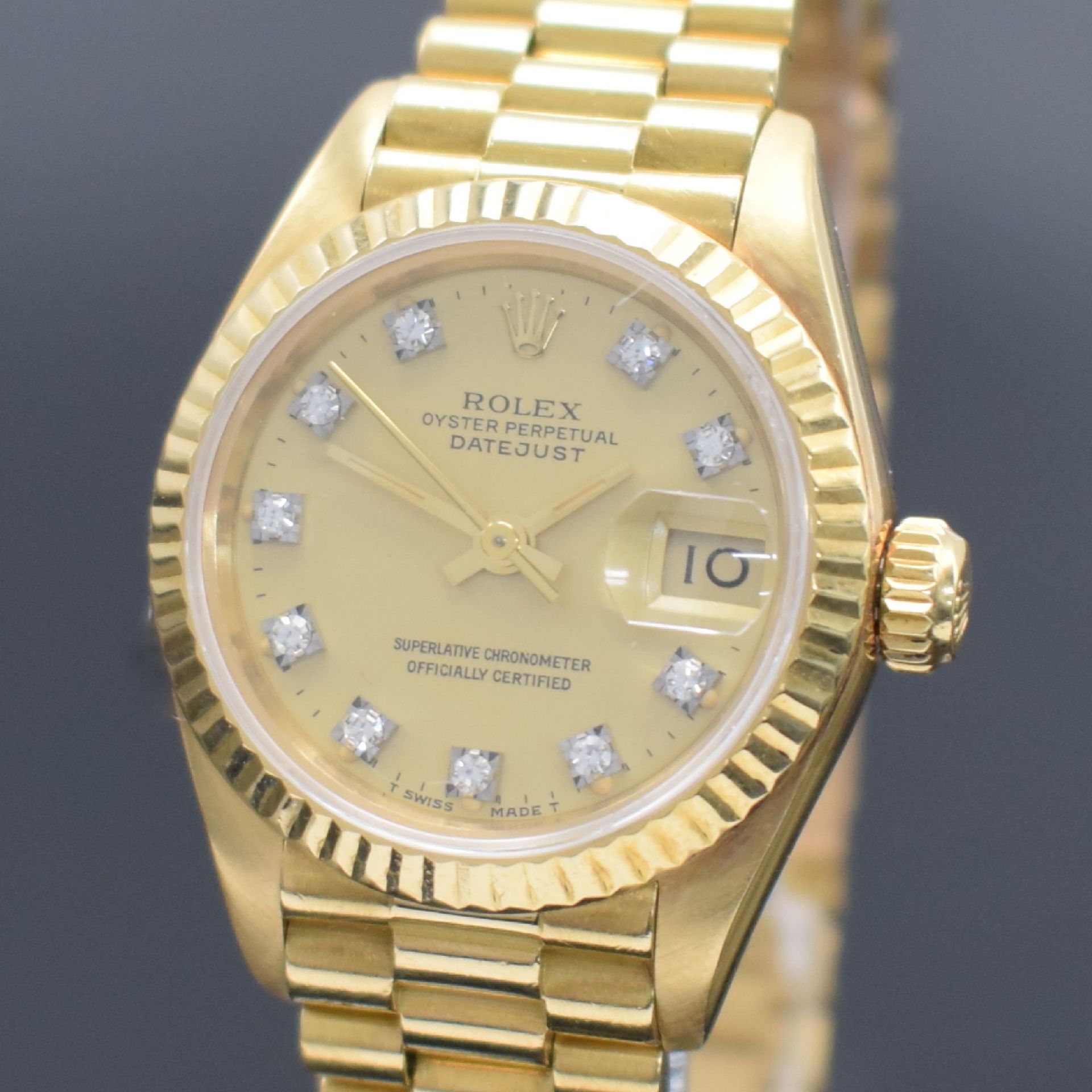 ROLEX Damenarmbanduhr Oyster Perpetual Datejust Referenz - Image 2 of 6