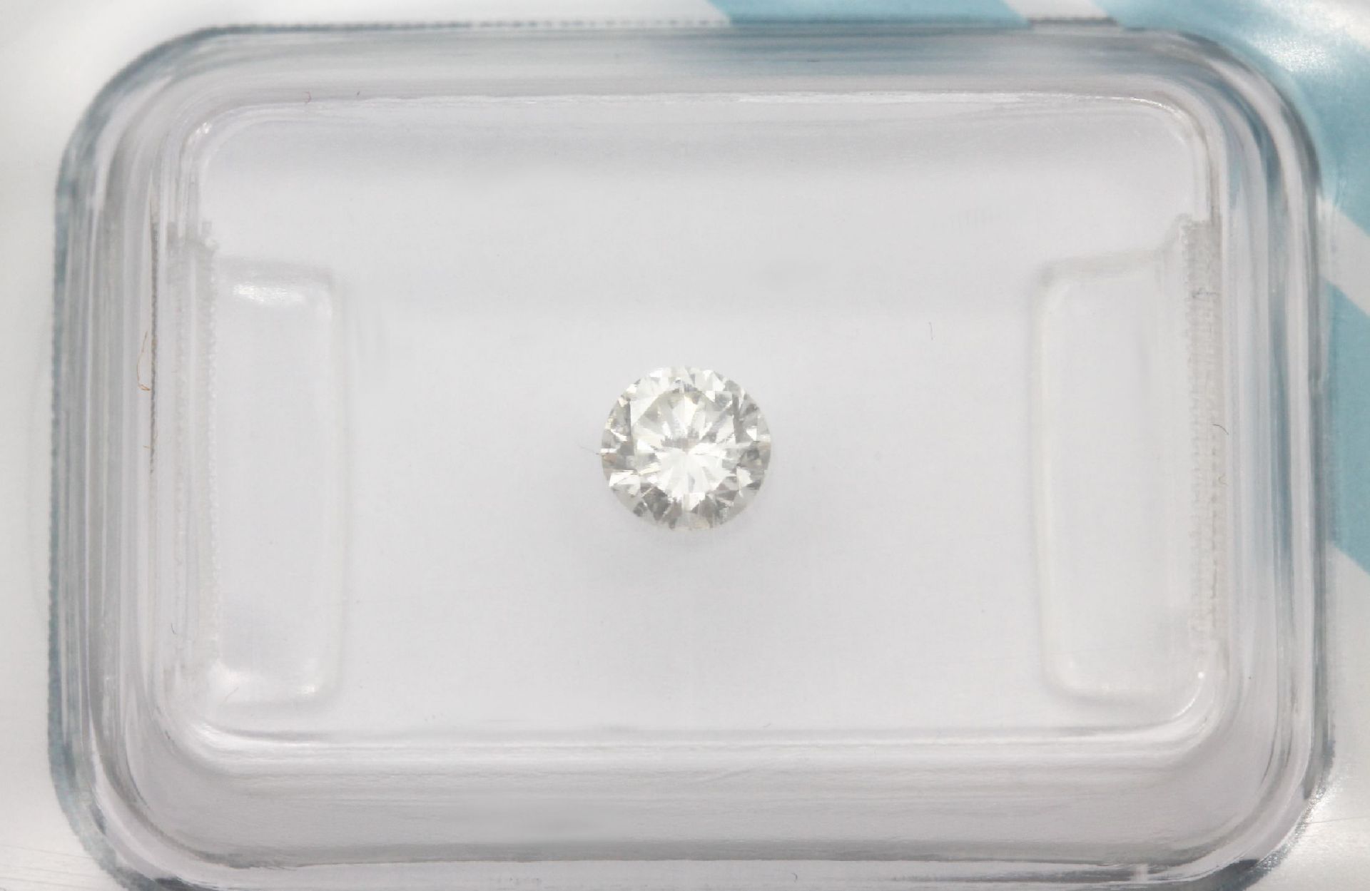 Brillant 0.23 ct l.get.Weiß (J)/vs 1, verschweißt, IGI