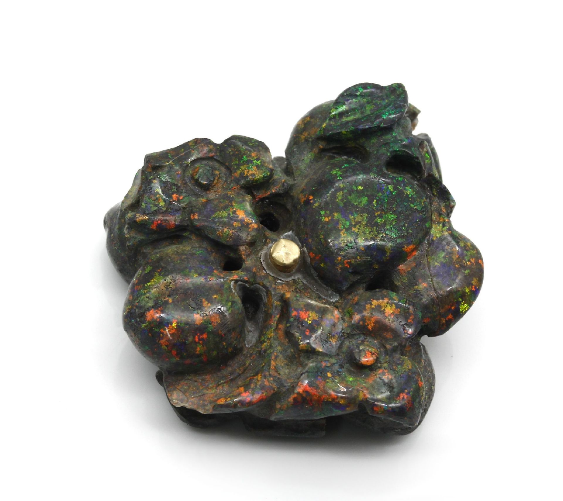 Loser Opal, geschnitten, in Form einer Blüte, ca. 20 g, - Image 2 of 2