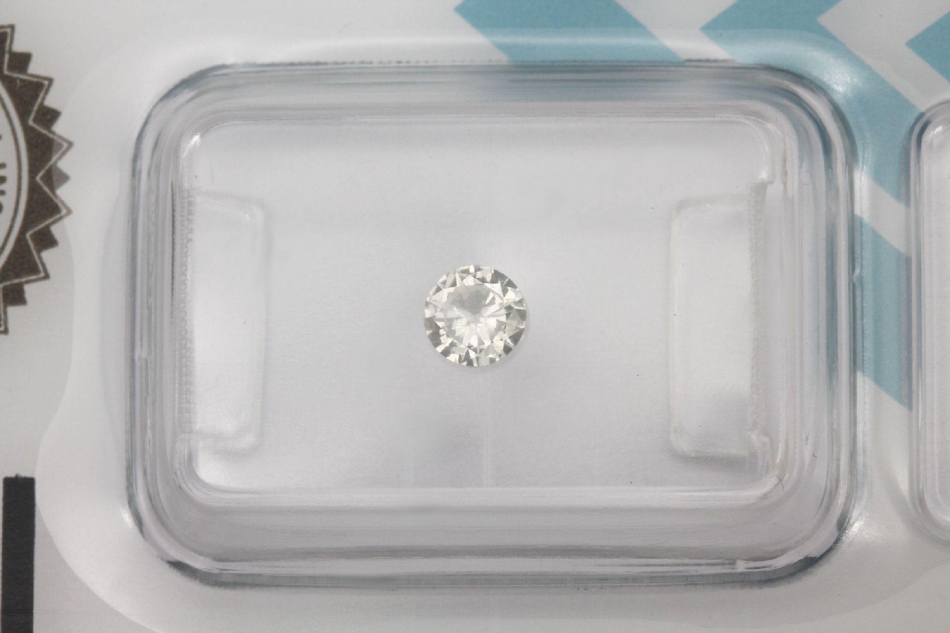 Brillant 0.21 ct l.get.Weiß (I)/si 1, verschweißt, IGI