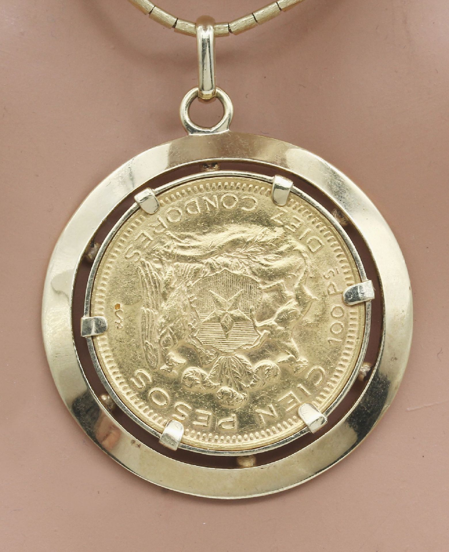 14 kt Gold Münzanhänger, GG 585/000 gepr. und 900/000, - Image 3 of 3