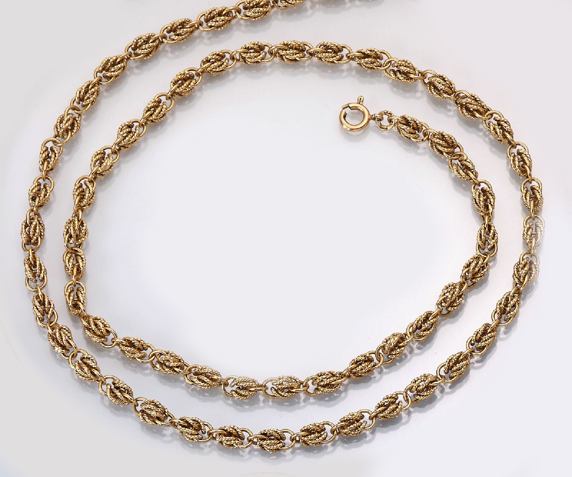 18 kt Gold Collier,   GG 750/000, ausgefallenes