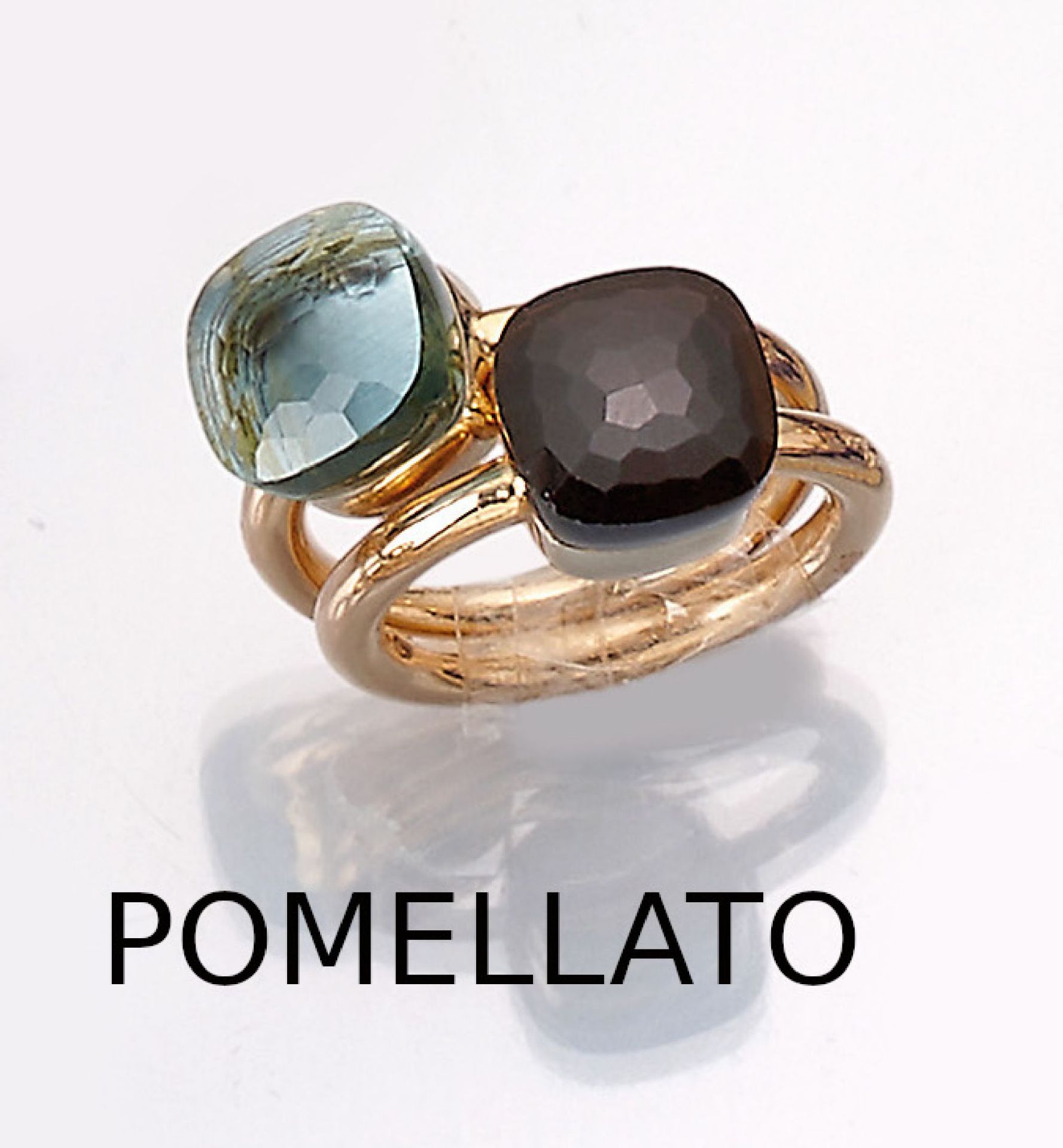 18 kt Gold POMELLATO Ringduo NUDO,   GG 750/000, 1 x mit