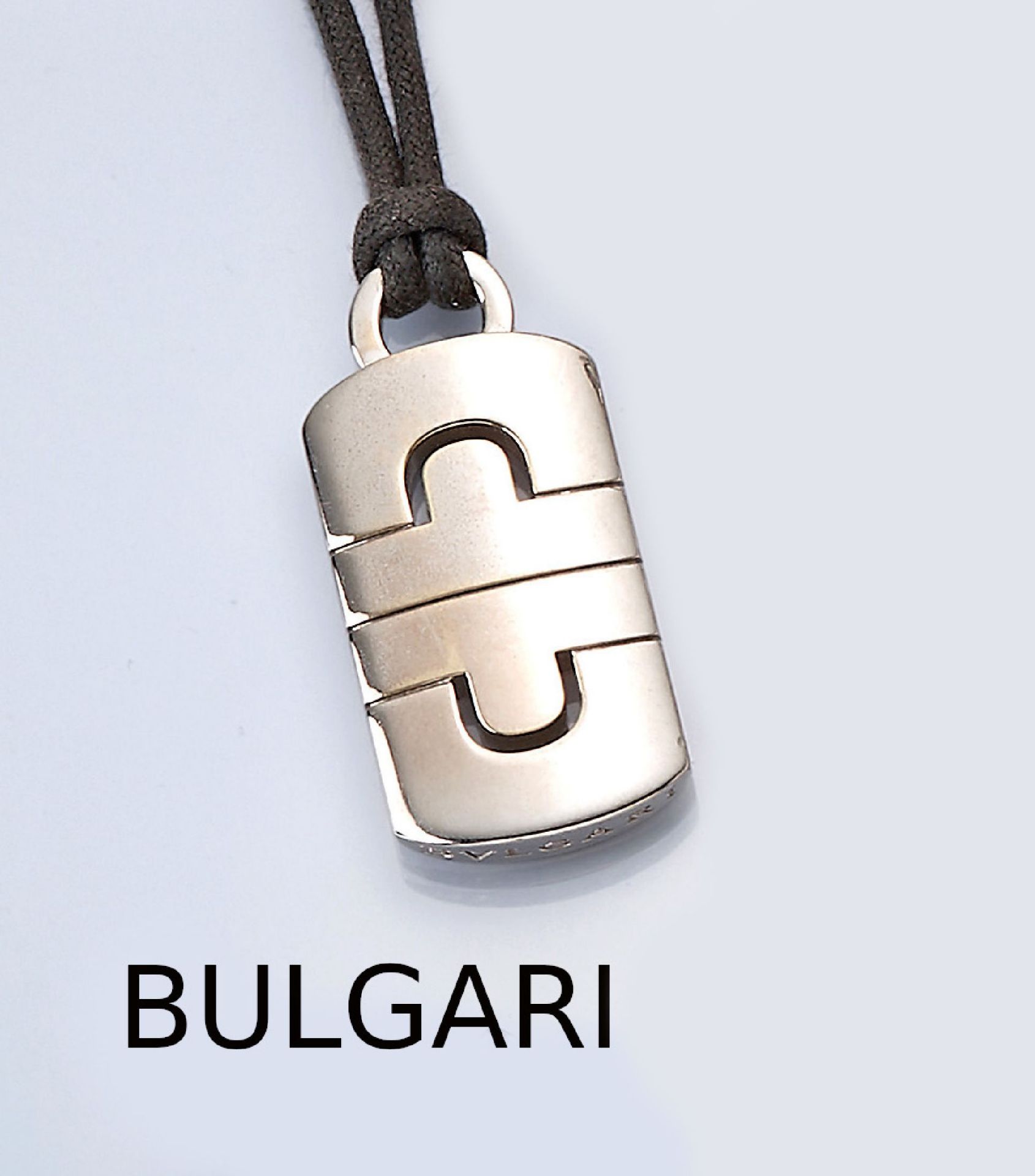 18 kt Gold BULGARI Anhänger,   WG 750/000, geometrisch