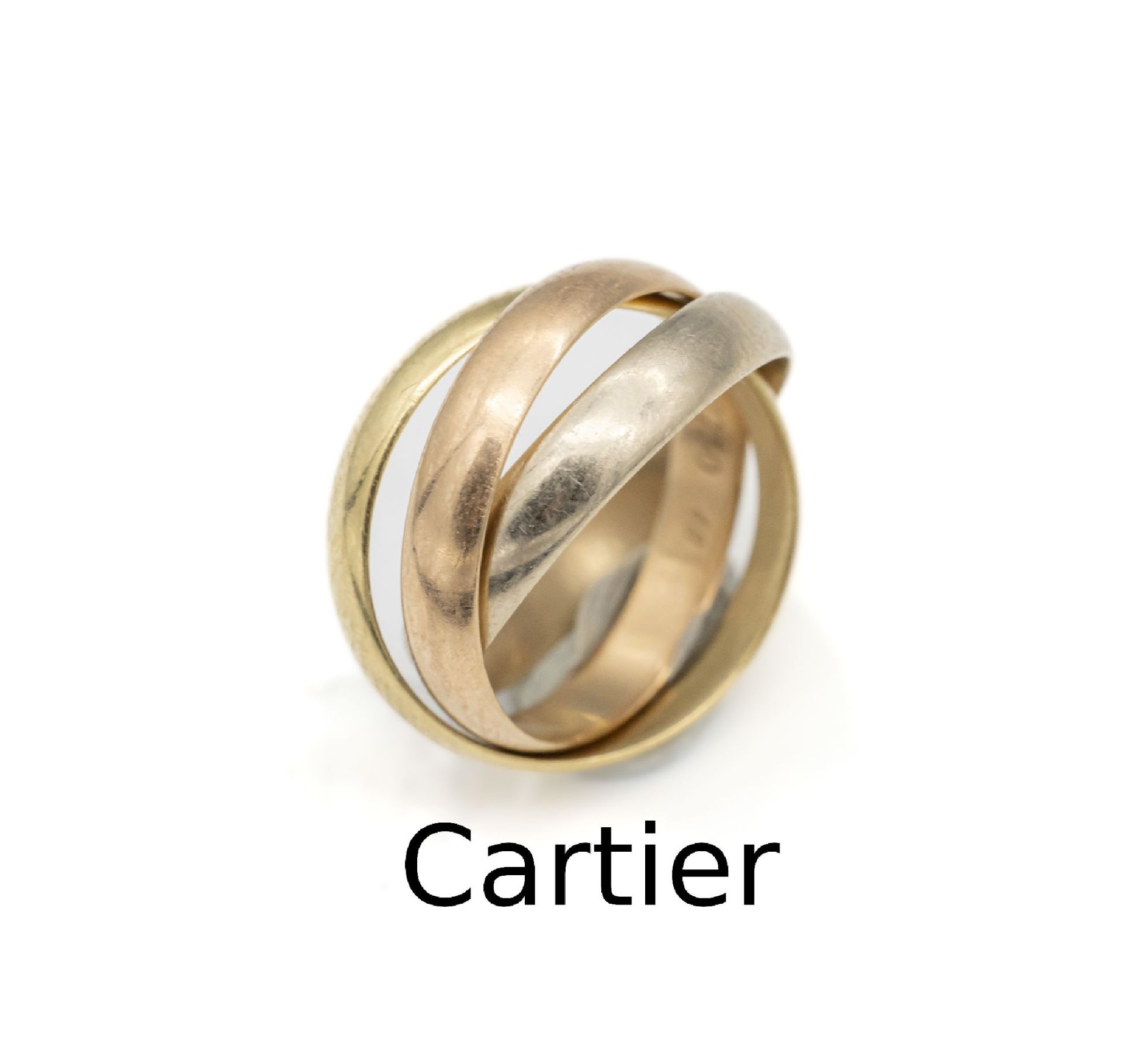 18 kt Gold CARTIER Ring, GG/RG/WG 750/000, aus der