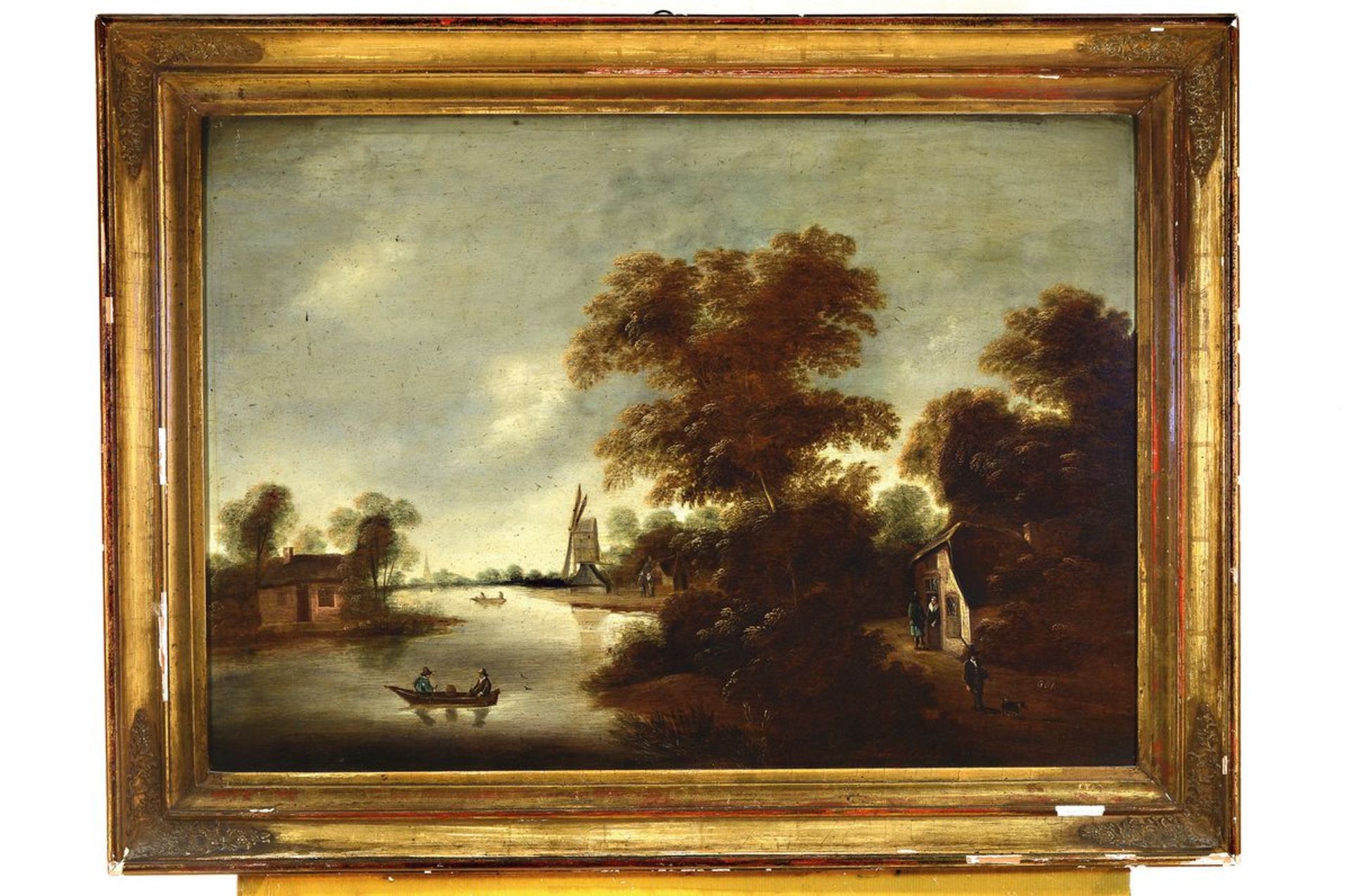 Monogrammist GDL, Niederlande, um 1830-40,  Landschaft mit - Bild 2 aus 2