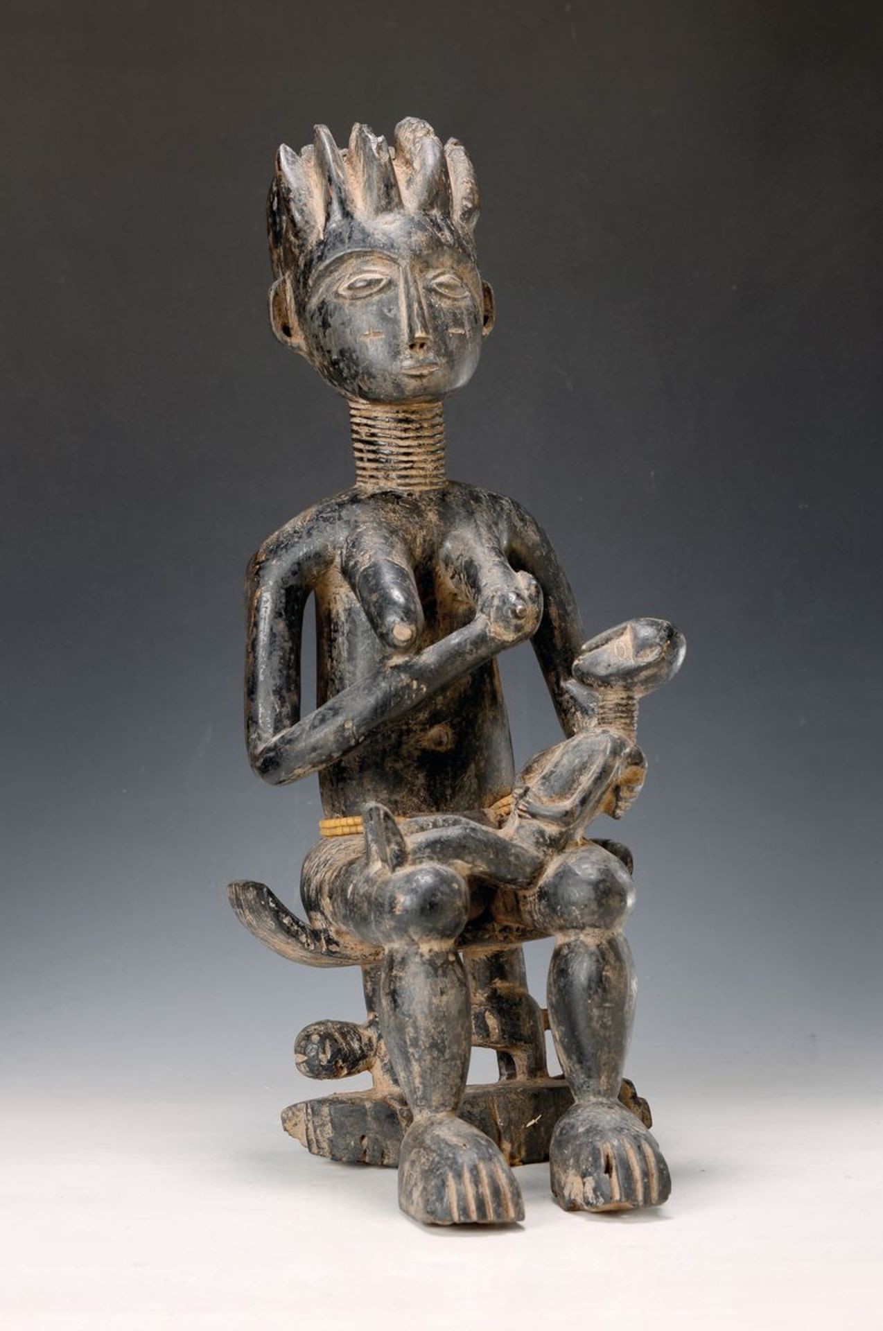 Schreinskulptur, Ashanti/Ghana, ca. 60 J. alt ,  Holz