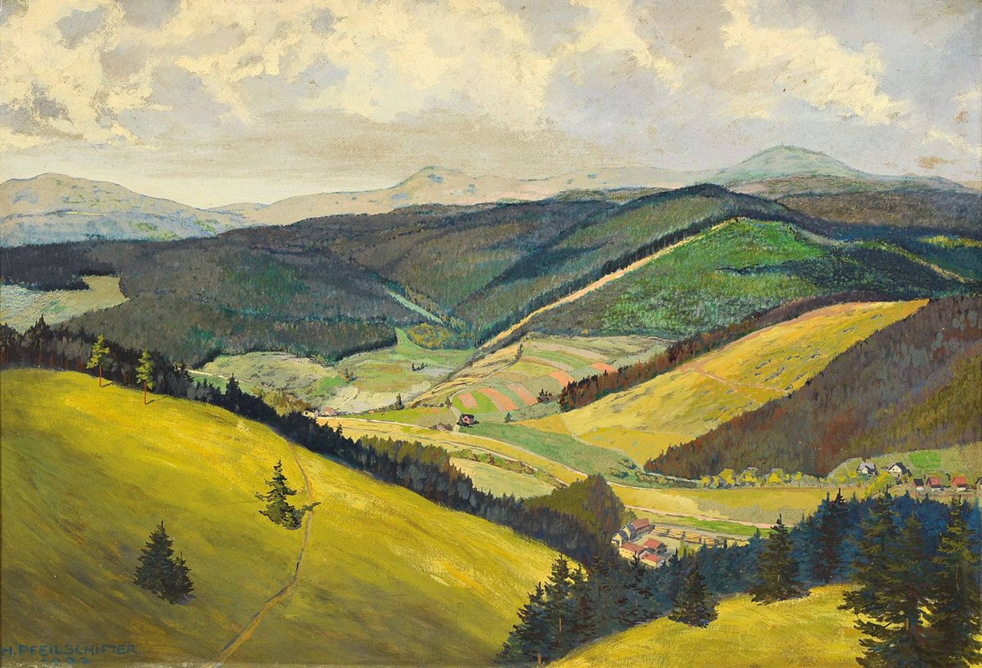 Hermann Pfeilschifter, 1891-1940 München, Thüringer Wald