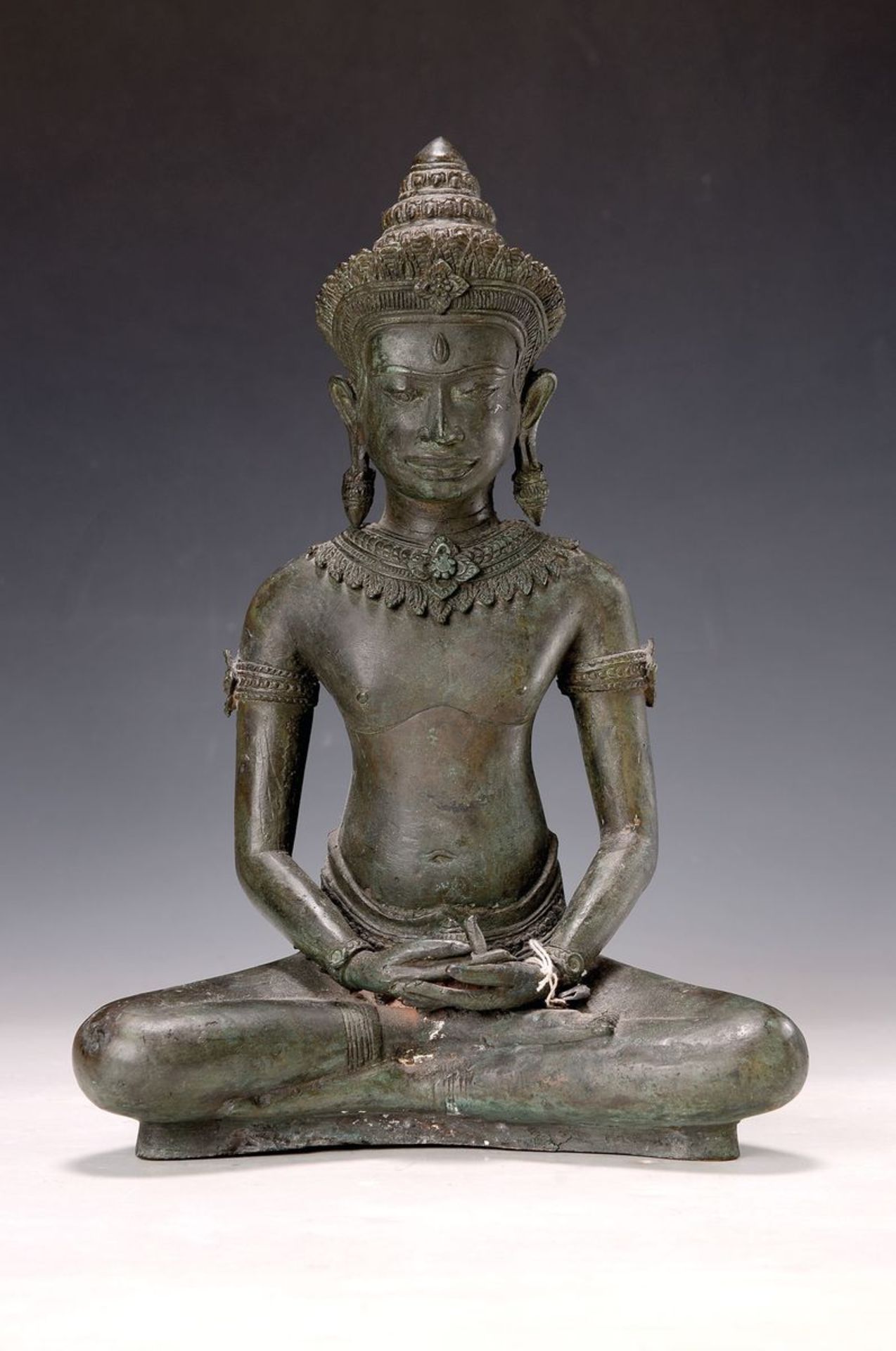 Großer Buddha, Thailand, Bronze, auf dreifachen - Image 2 of 2