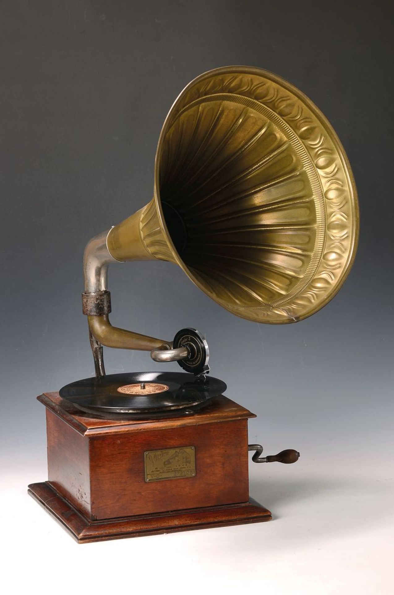 Trichtergrammophon, Victor Talking Machine, um 1910, Nr.