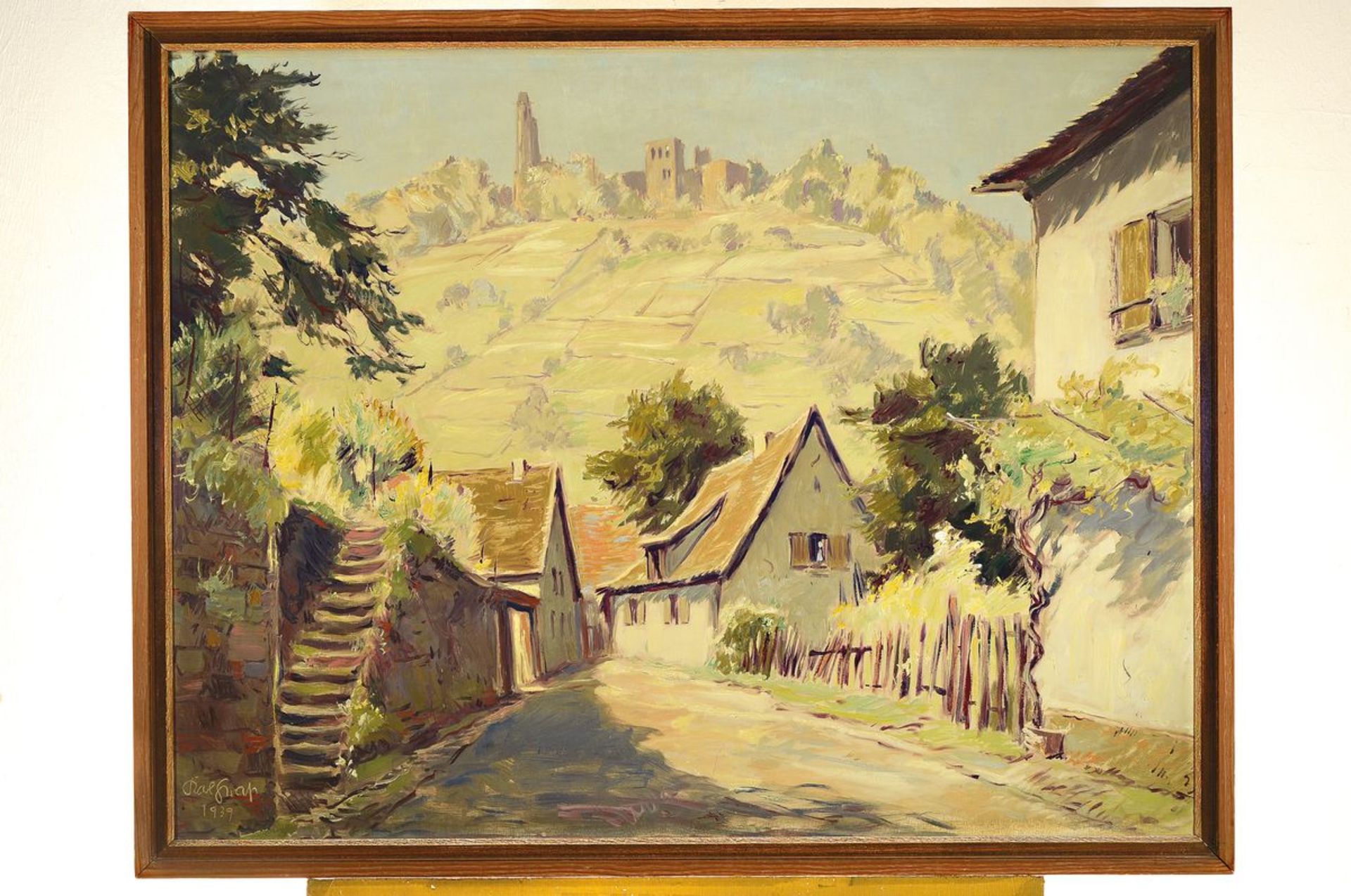 Karl Graf, 1902-1986 Speyer,  Landschaft in der Pfalz mit - Bild 3 aus 3