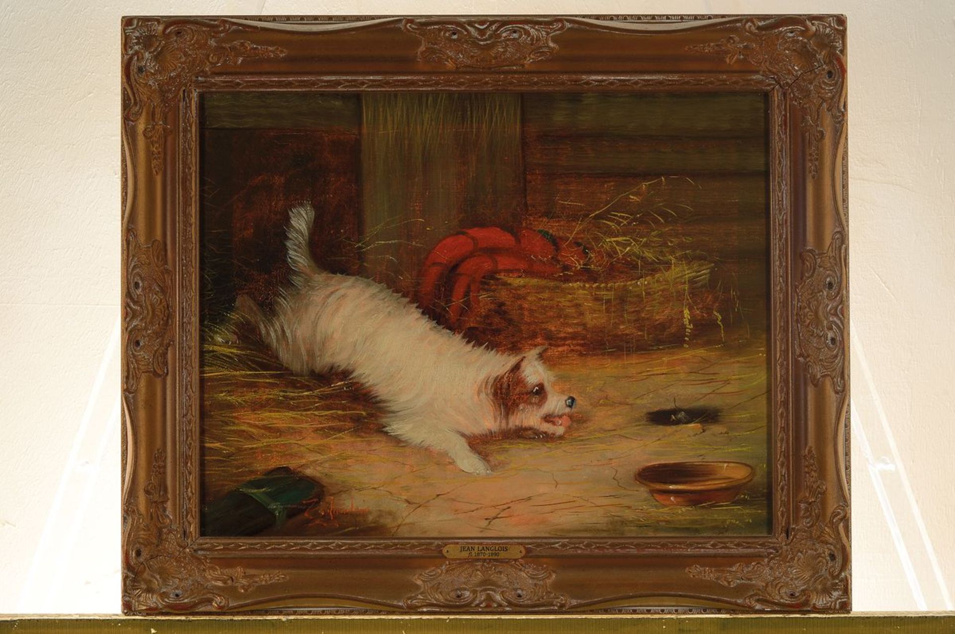 J. Langlois, um 1855-1904, Terrier einer Ratte nach - Image 3 of 3