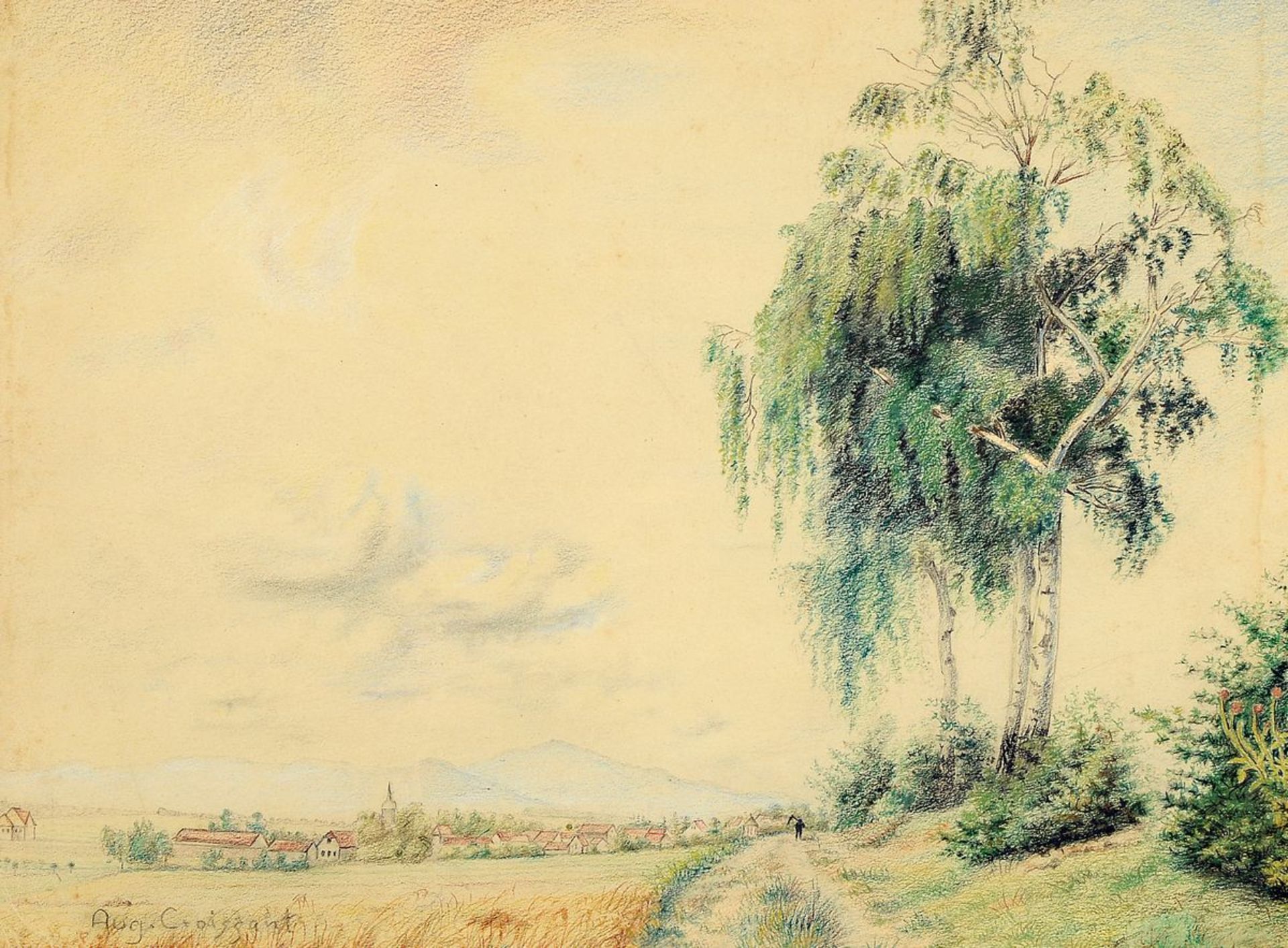 August Croissant, 1870 Edenkoben - 1941 Landau, Studium