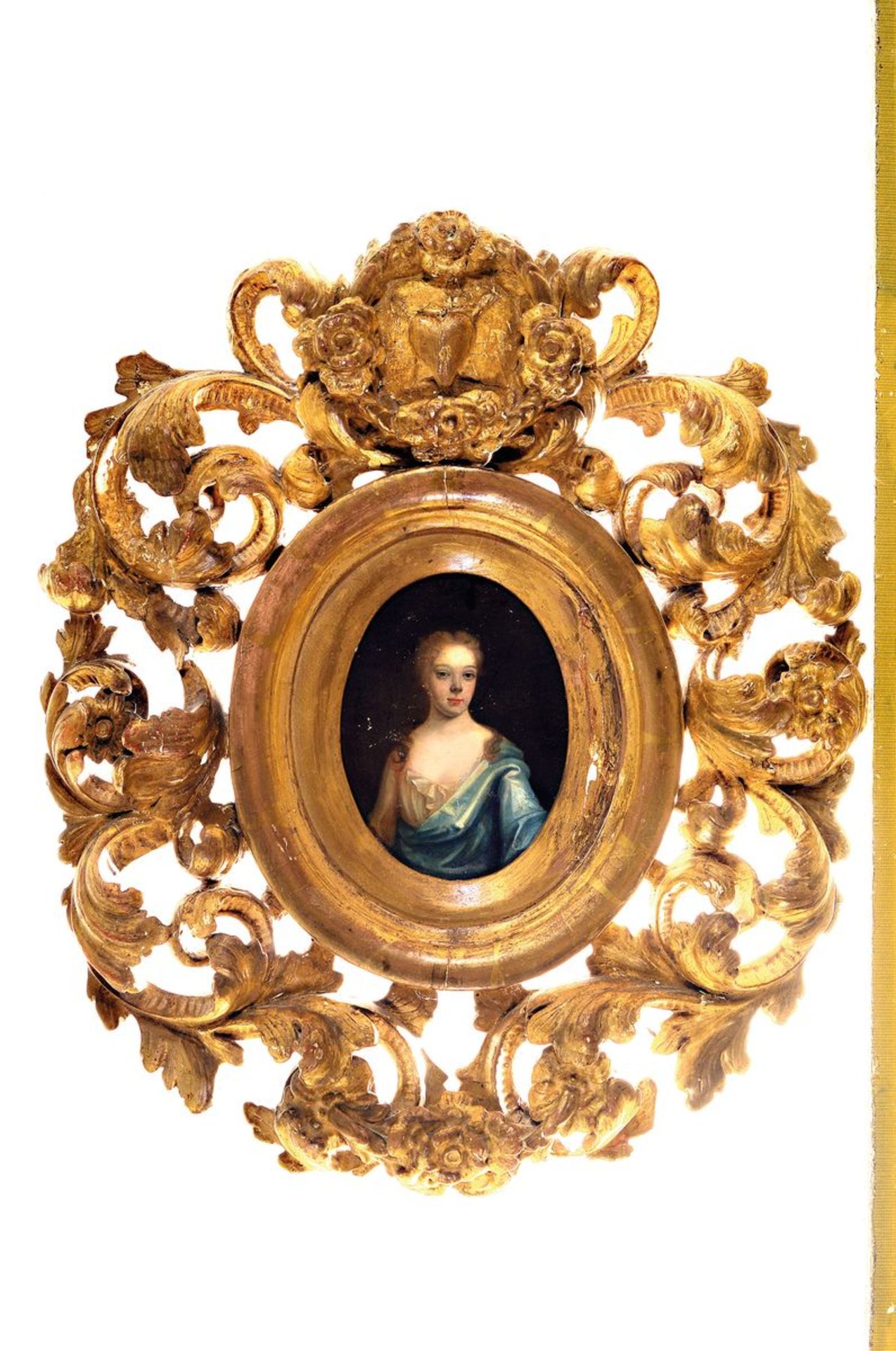 Unbekannter Porträtist, wohl um 1800, Damenbildnis im - Image 2 of 2