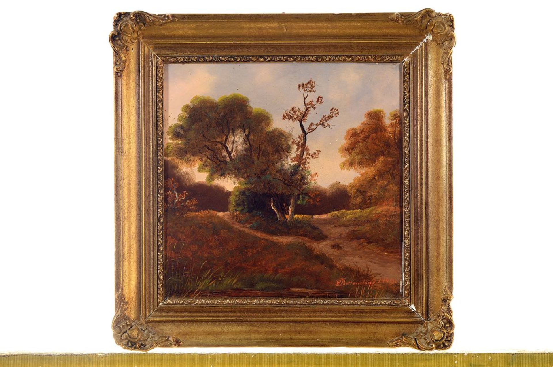 C.E. Bettendorff, datiert 1849, Herbstliche Landschaft - Image 3 of 3