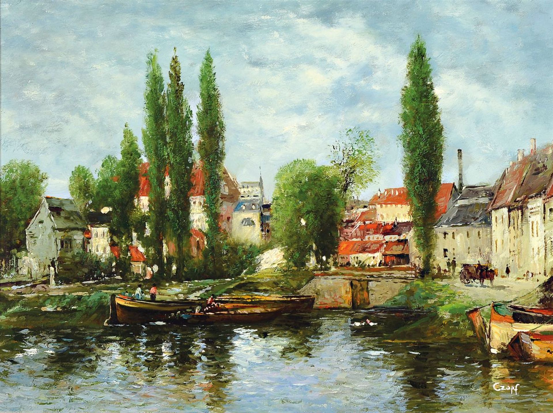 Carl Zopf, 1858 Neuruppin-1944 München, Blick auf den