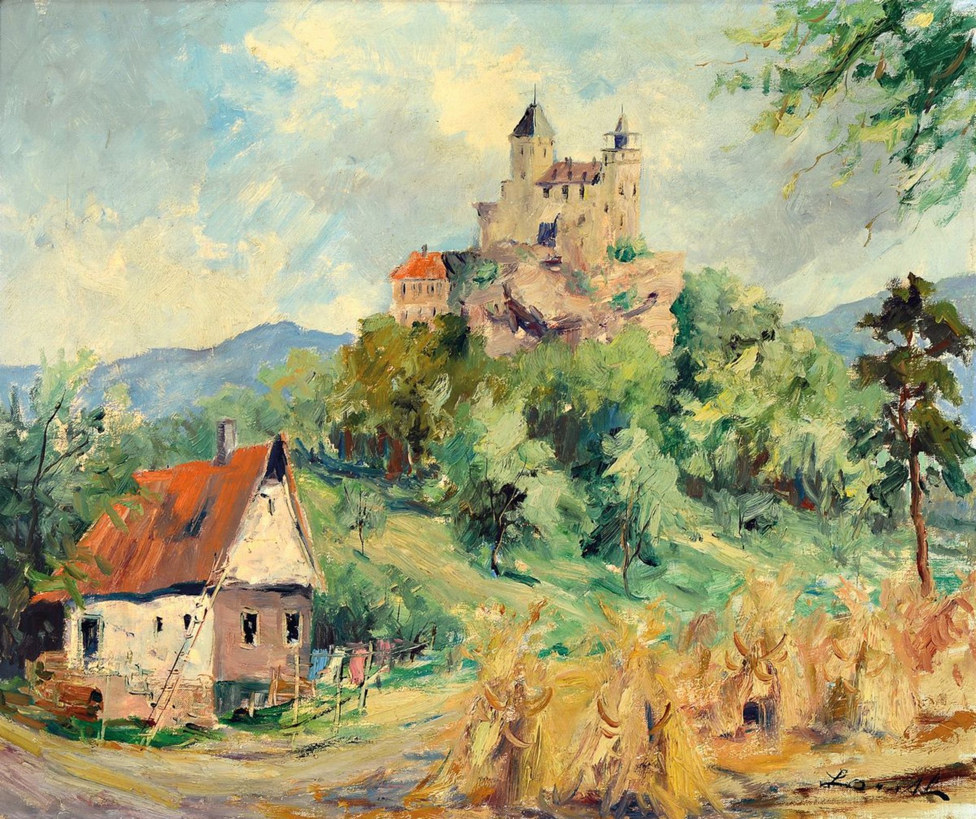 Robert Lauth, 1896-1985 Ludwigshafen am Rhein,  'Blick auf