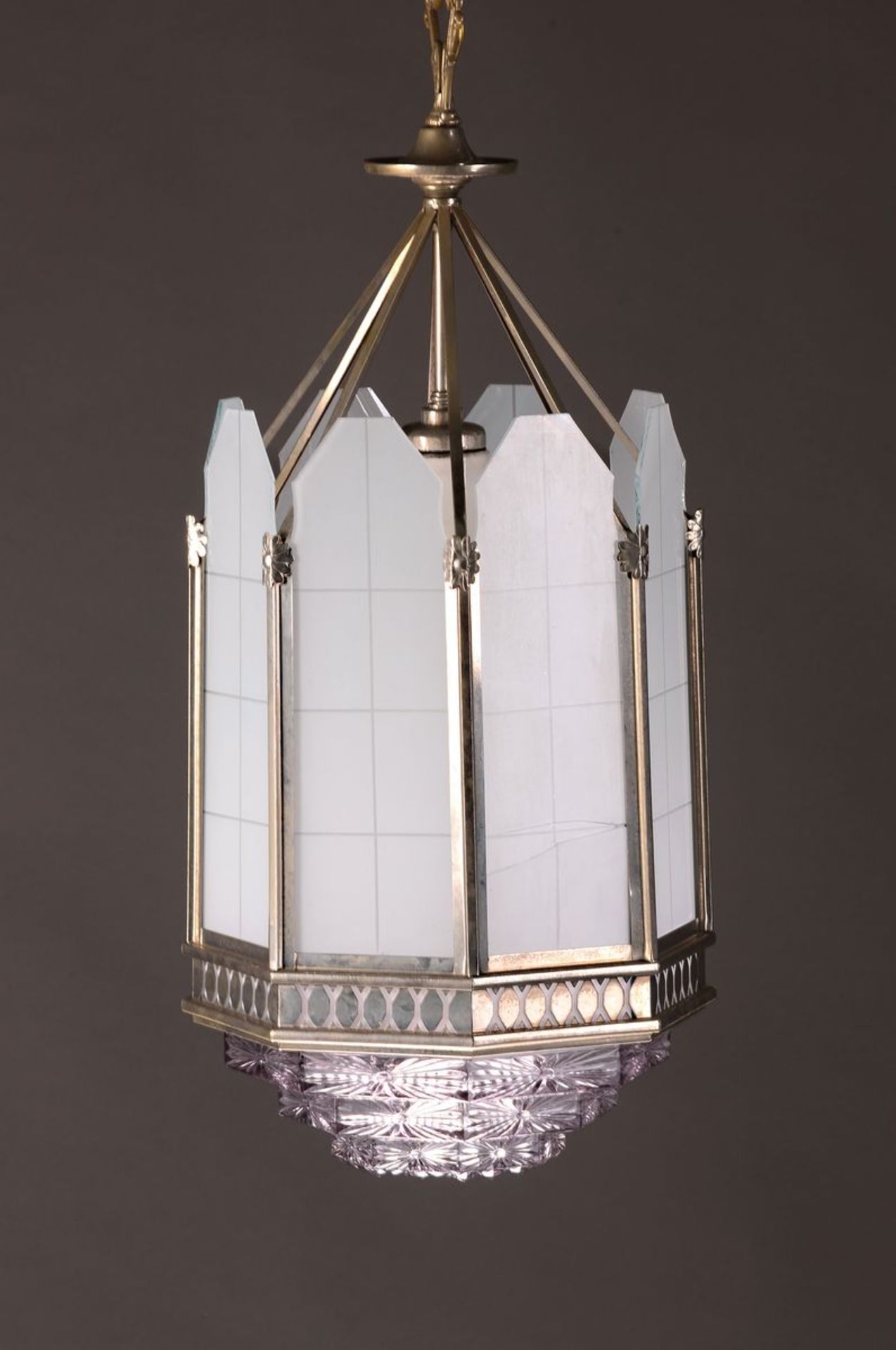 Deckenlampe, deutsch um 1910,  orientalisierend,