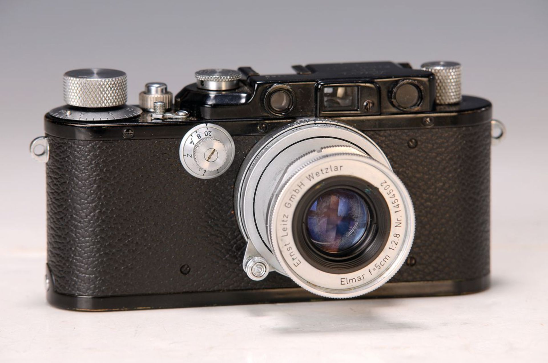 Leica III ,  Nr. 293369 Bj. 1938; dazu ein Elmar 5cm - Bild 2 aus 2