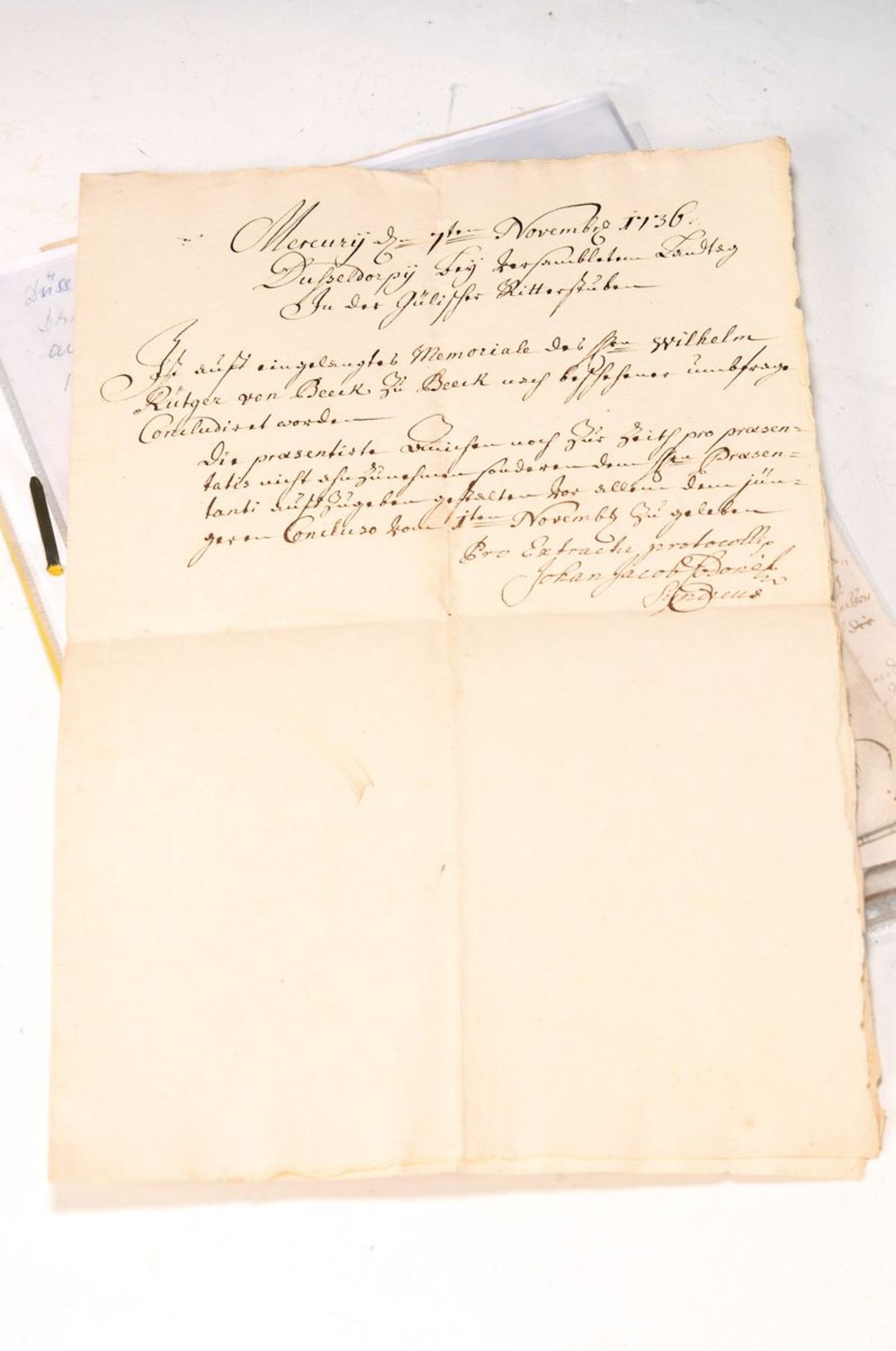 12 handgeschriebene Briefe aus den Jahren 1767 bis 1773,