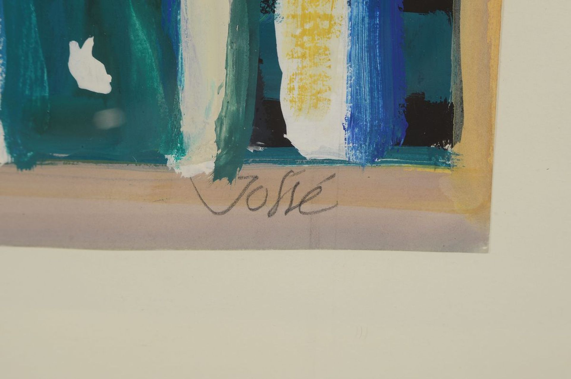 Friedrich Jossé, 1897 Wolfstein-1994 Speyer, Gouache auf - Image 3 of 4