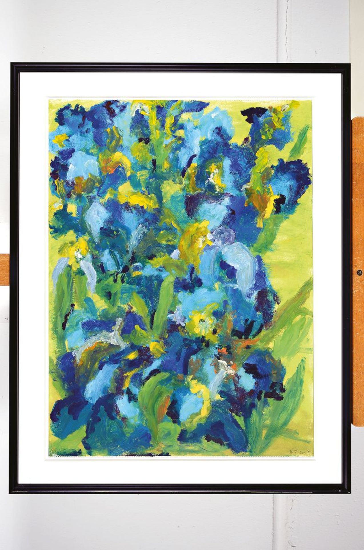 Heide Fahlbusch, 1939 - 2019,  'Lilien blau',impressiver - Bild 3 aus 3