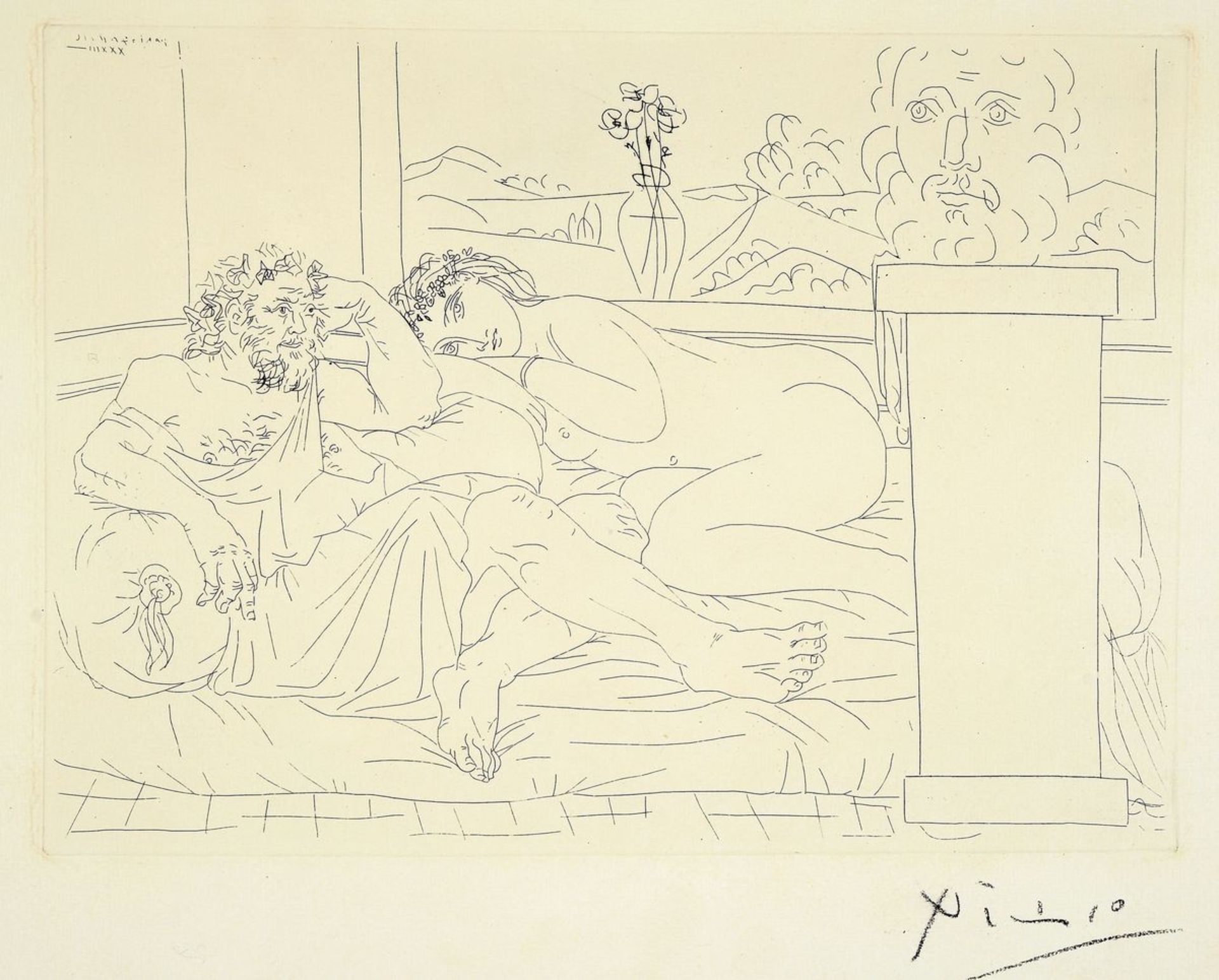 Pablo Picasso, 1881-1973, Le repos du Sculpteur IV aus